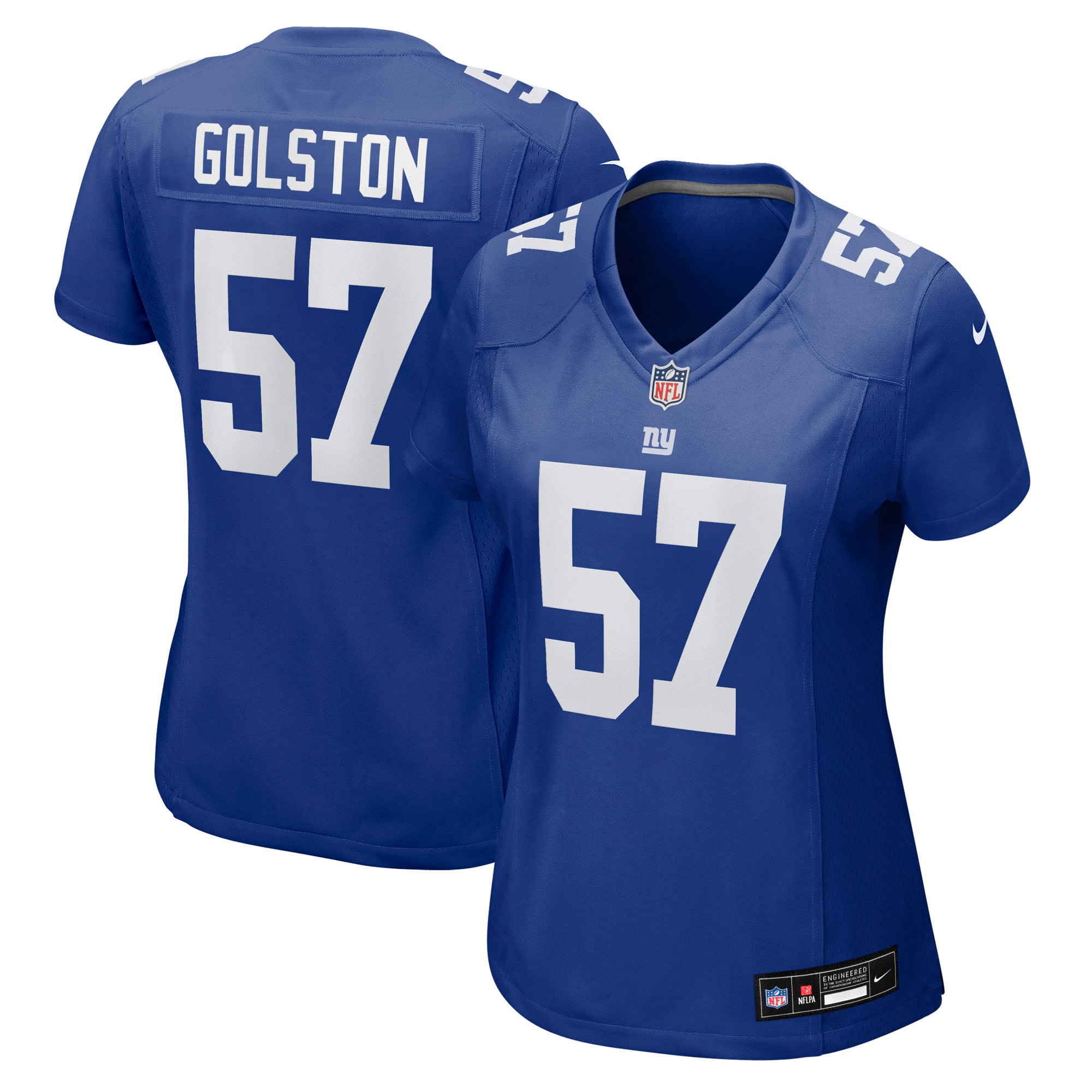 Chauncey Golston New York Giants Game Jersey Royal NFL Football Fan Wear