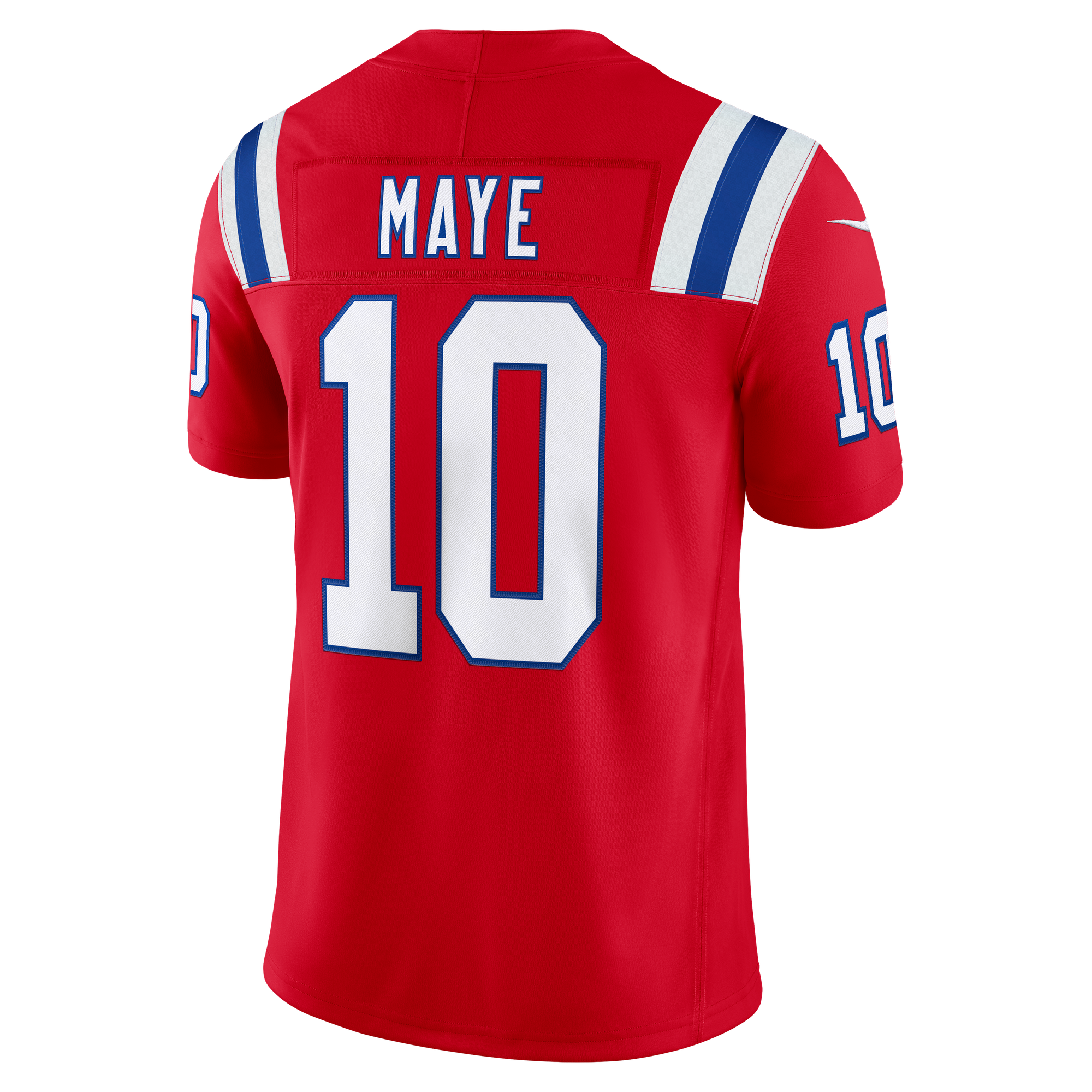 Drake Maye New England Patriots Alternate Jersey Red NFL Football Fan Wear