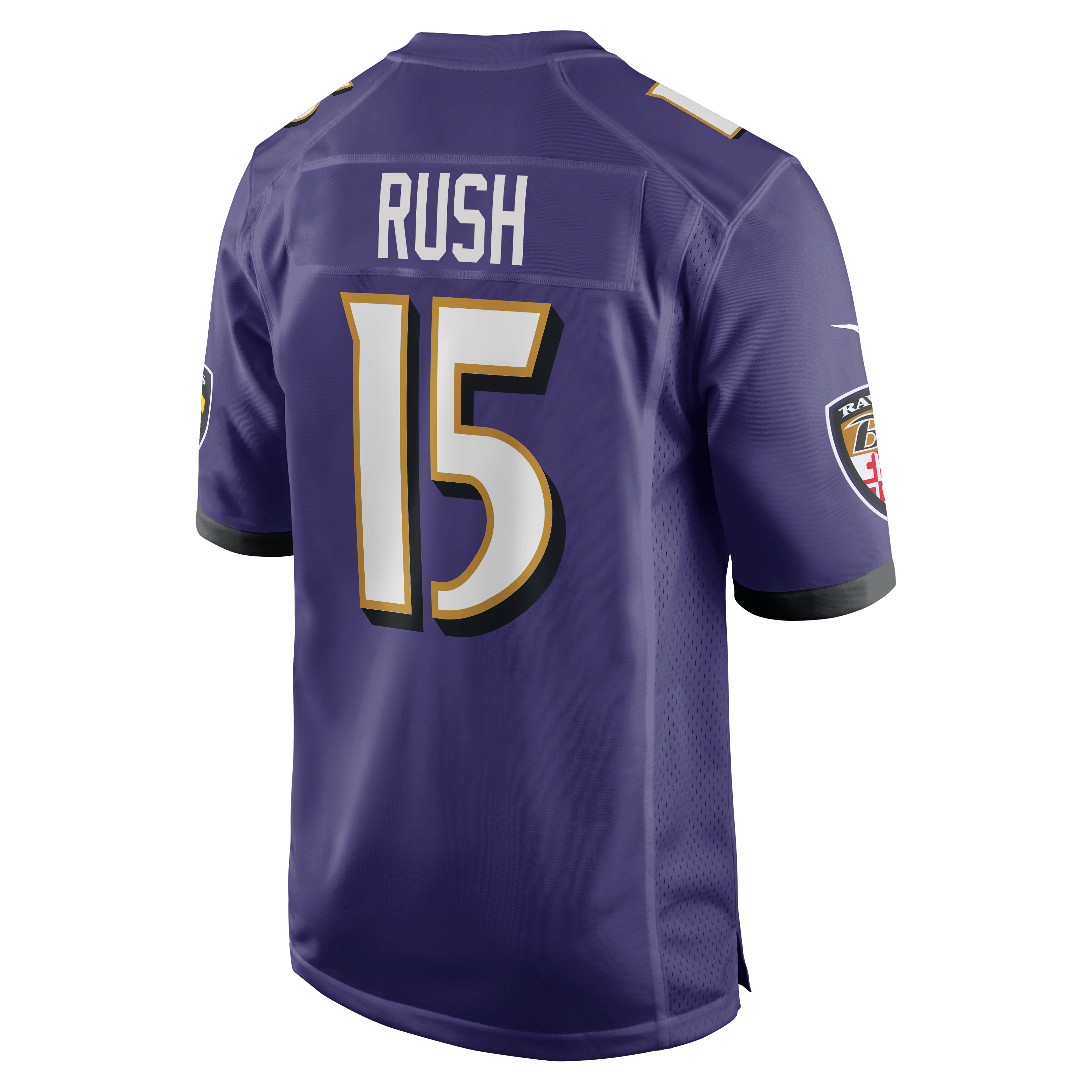 Cooper Rush Baltimore Ravens Game Jersey Purple NFL Football Fan Wear Cooper Rush