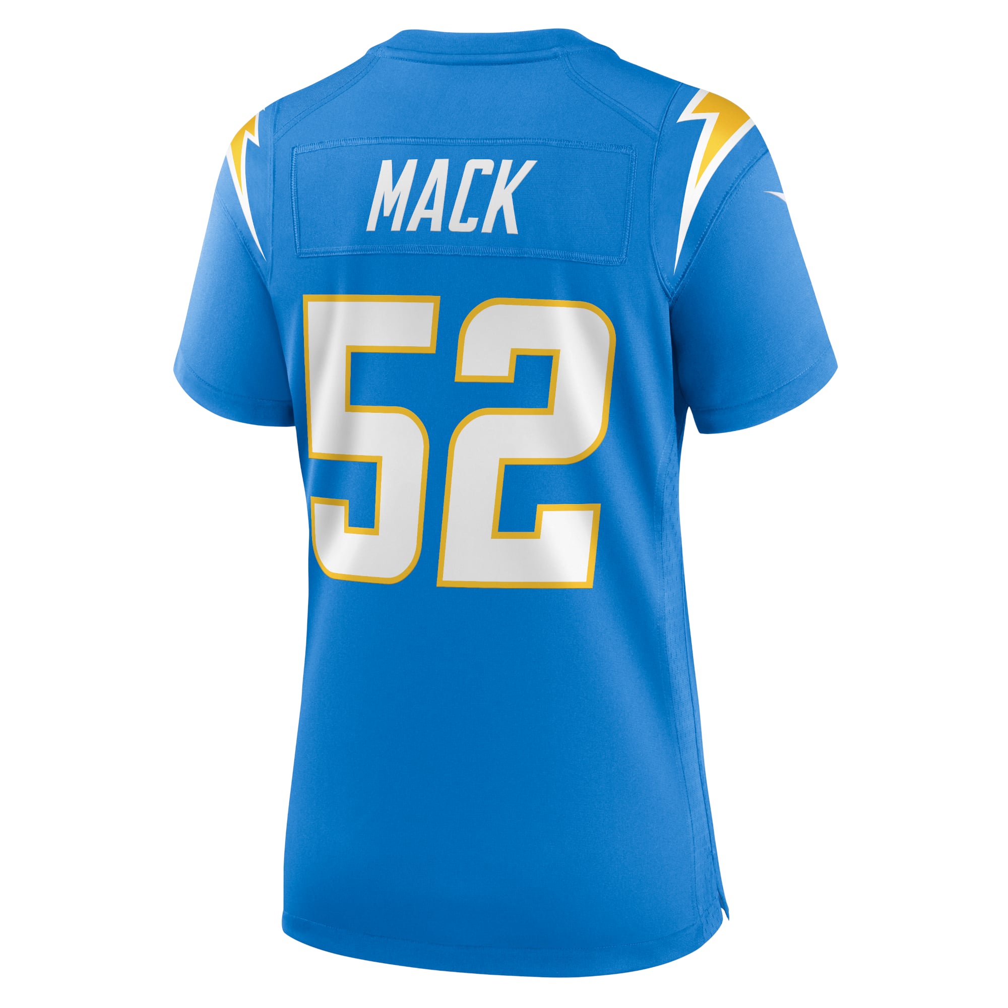 Khalil Mack Los Angeles Chargers Game Jersey White NFL Football Fan Wear