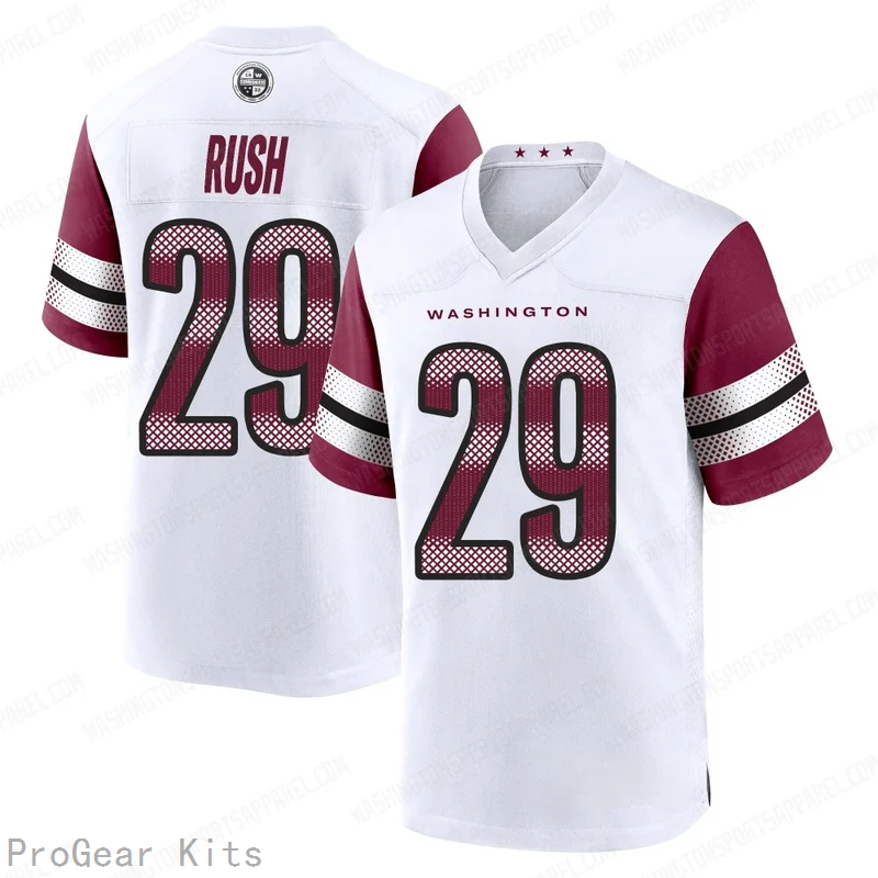 Darius Rush Washington Commanders Jersey No.29 White NFL Football Fan Wear