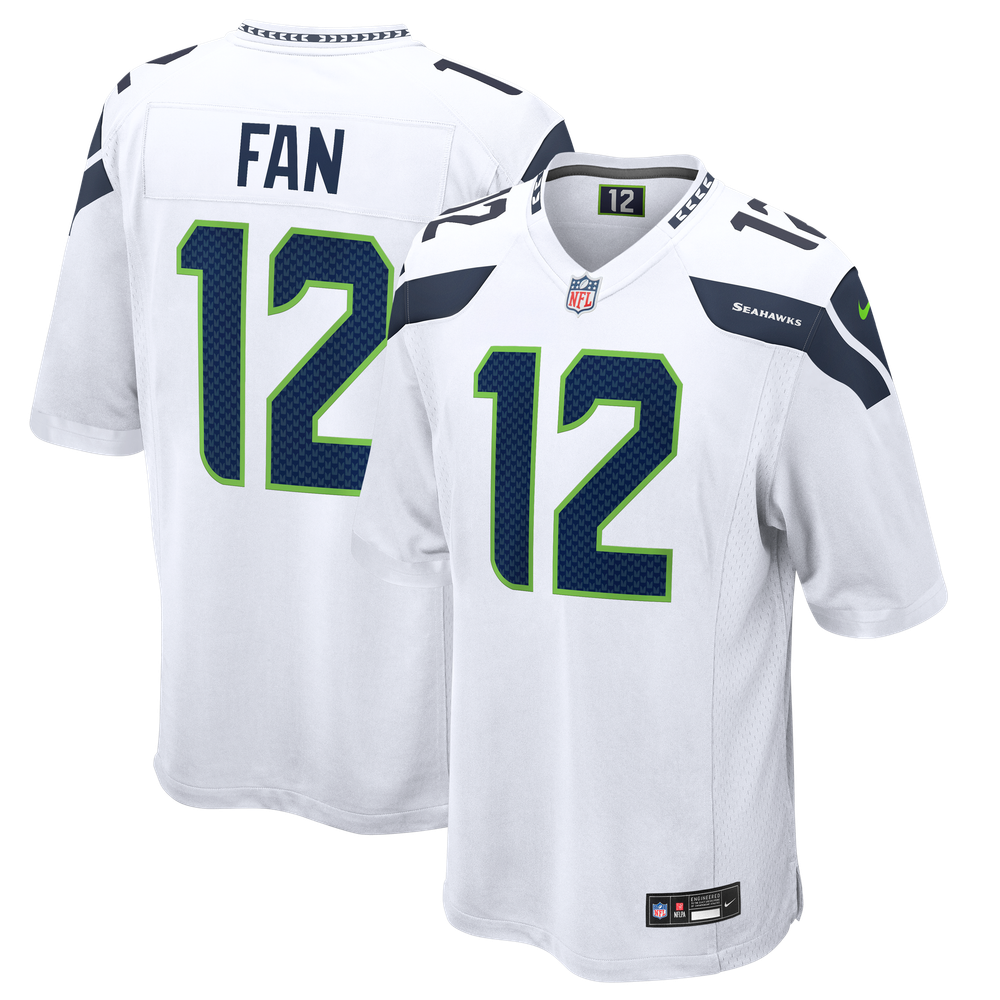 Seattle Seahawks Game Jersey White NFL Football Fan Wear