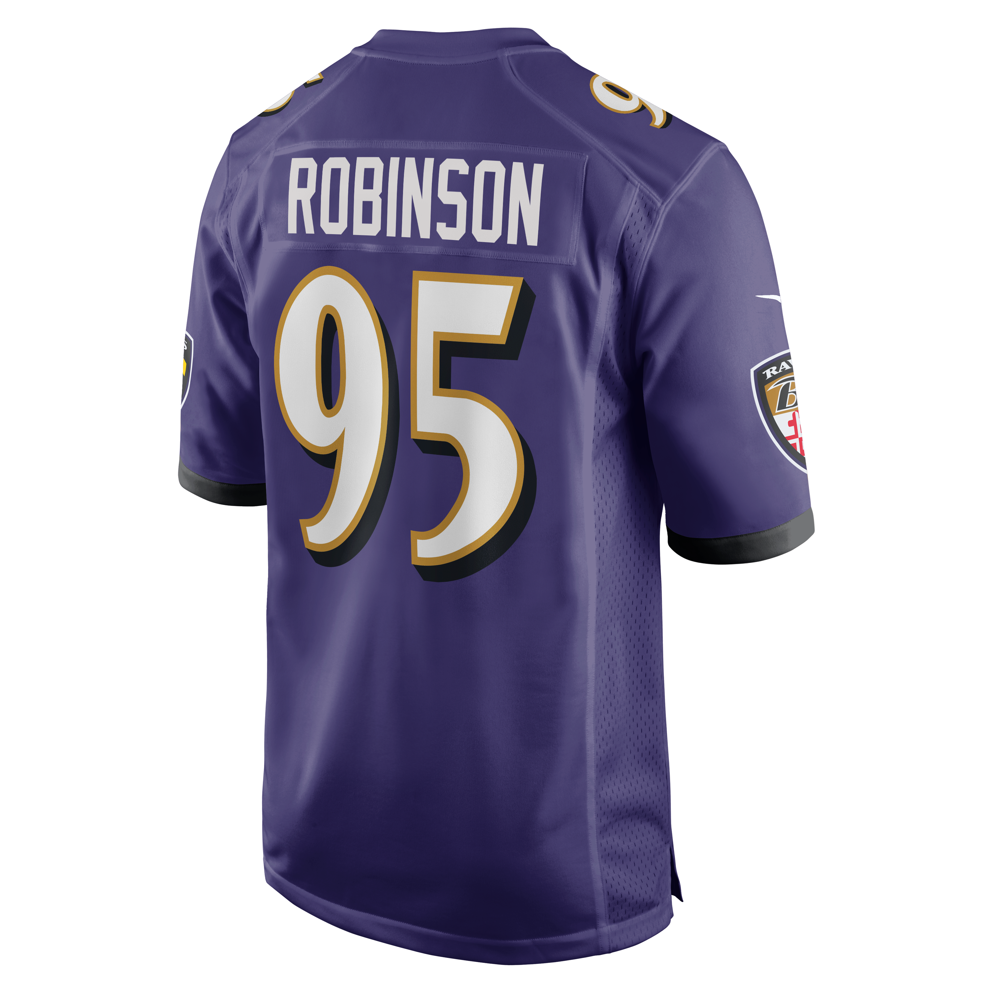 Tavius Robinson Baltimore Ravens Game Jersey Purple NFL Football Fan Wear Tavius Robinson