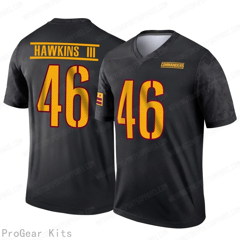 Tre Hawkins Washington Commanders Alternate Jersey No.46 Black NFL Football Fan Wear