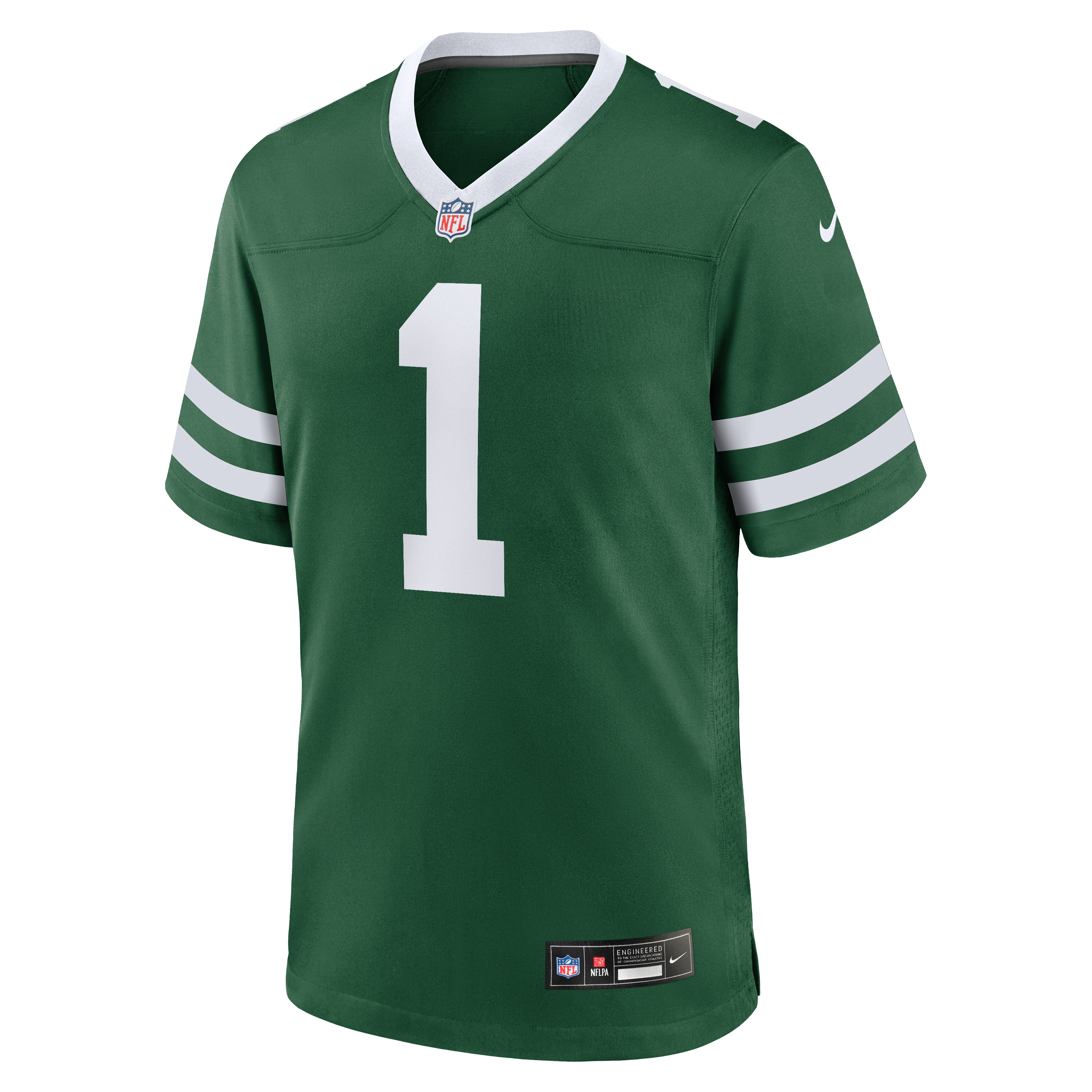 New York Jets Game Jersey No.1 Green NFL Football Fan Wear No.1