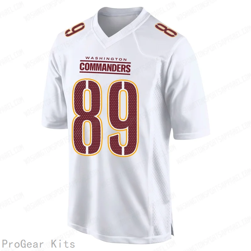 Lawrence Cager Tundra Washington Commanders Game Jersey No.89 White NFL Football Fan Wear