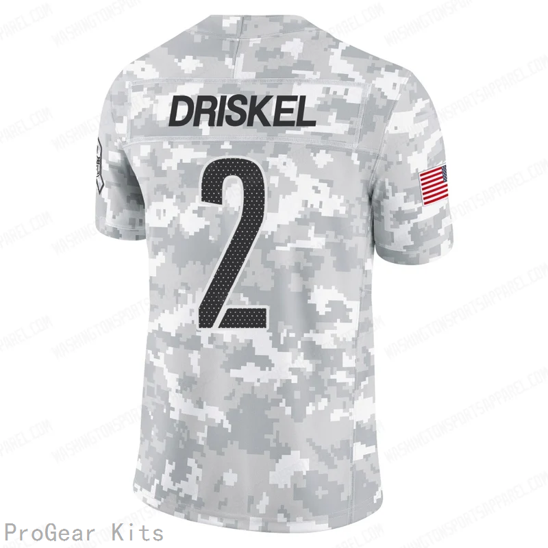 Jeff Driskel Washington Commanders Jersey No.2 Camo NFL Football Fan Wear