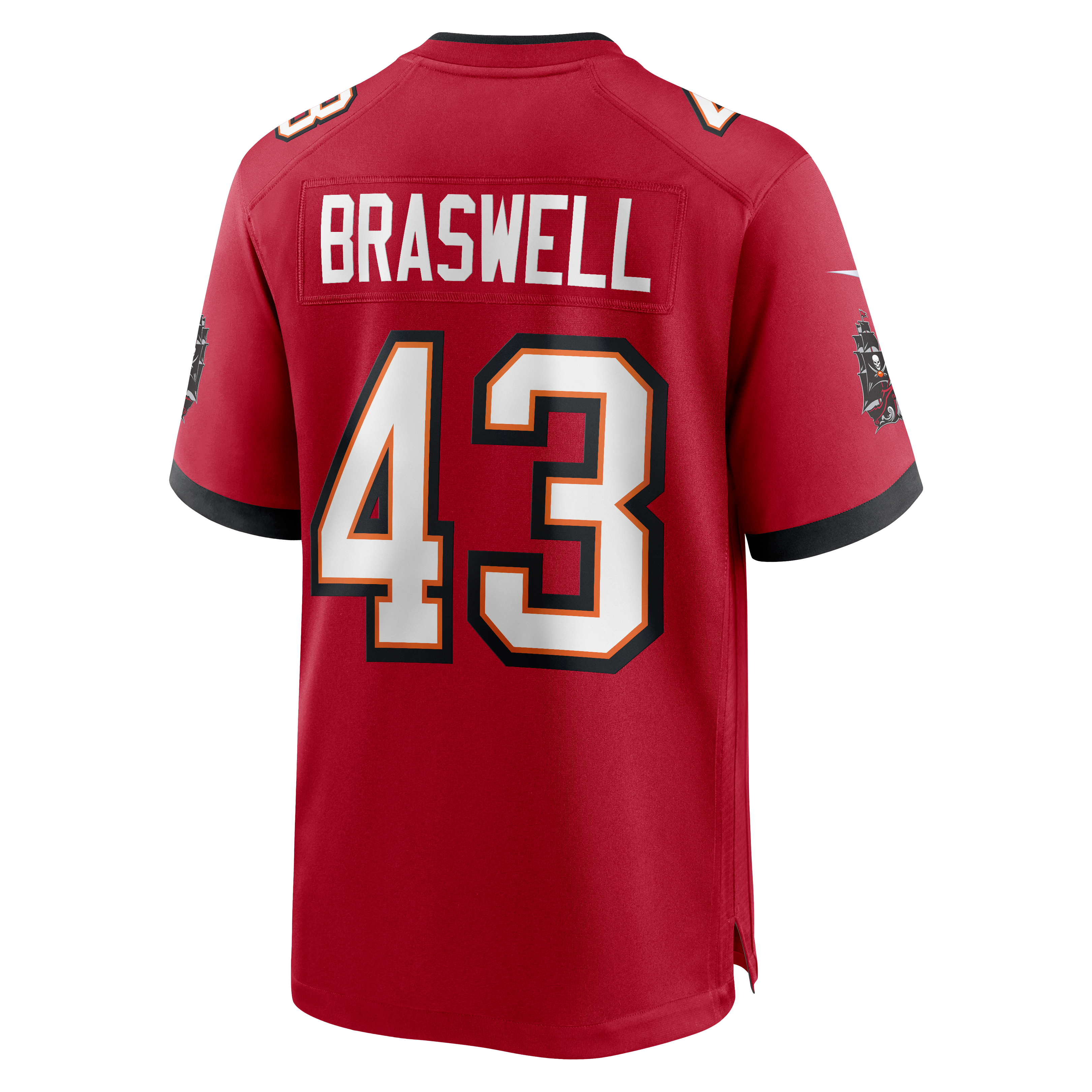 Chris Braswell Tampa Bay Buccaneers Game Jersey Red NFL Football Fan Wear