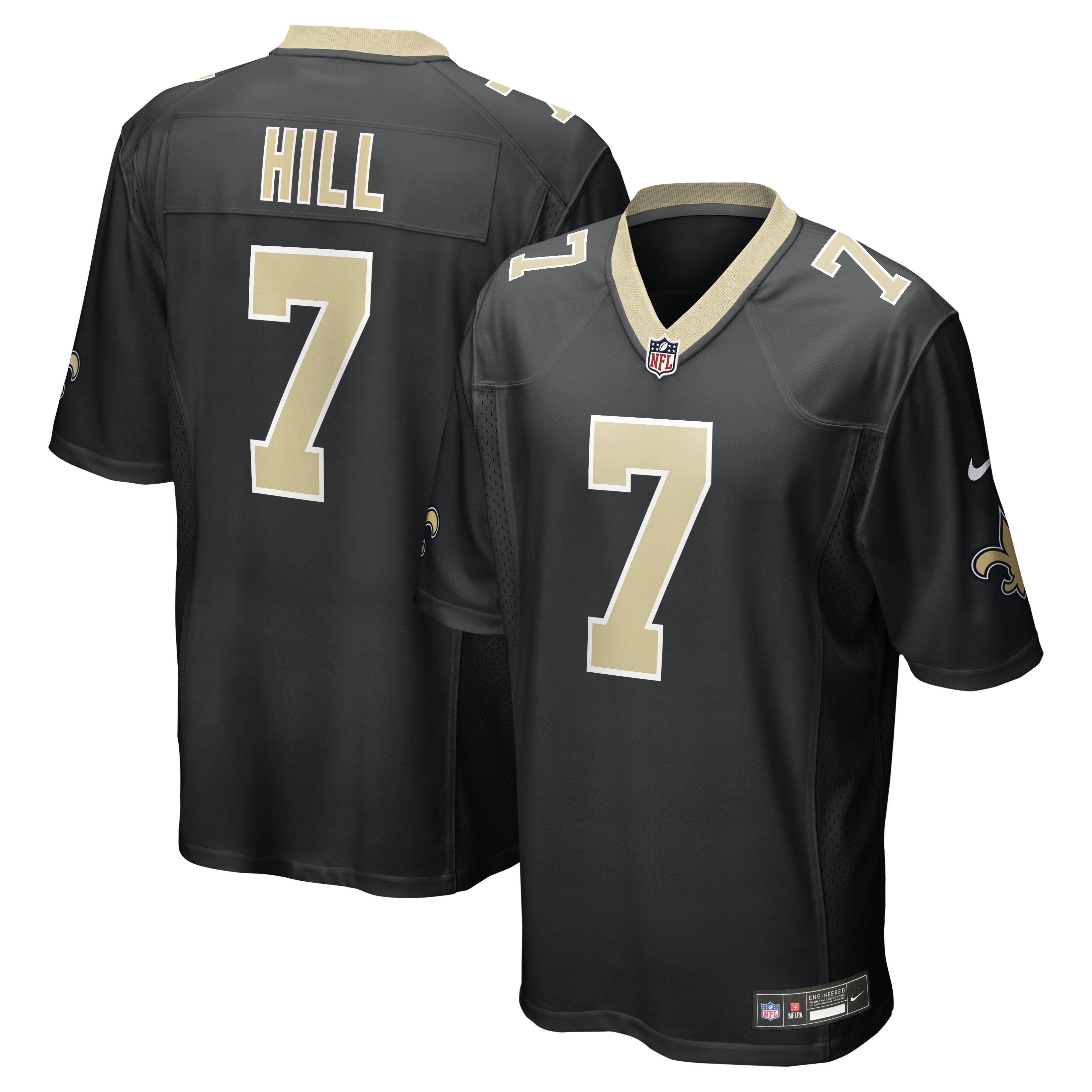 Taysom Hill New Orleans Saints Game Jersey Black NFL Football Fan Wear