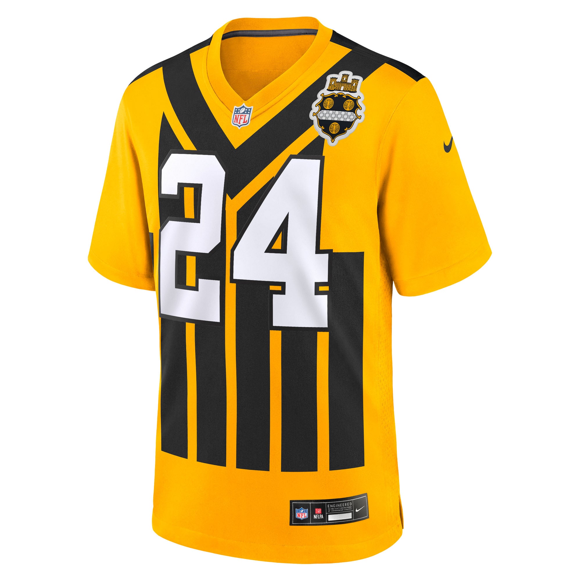 Joey Porter Jr Pittsburgh Steelers Game Jersey Gold NFL Football Fan Wear Joey Porter Jr