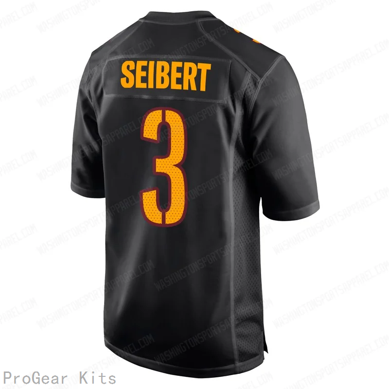Austin Seibert Carbon Washington Commanders Game Jersey No.3 Black NFL Football Fan Wear Austin Seibert Carbon