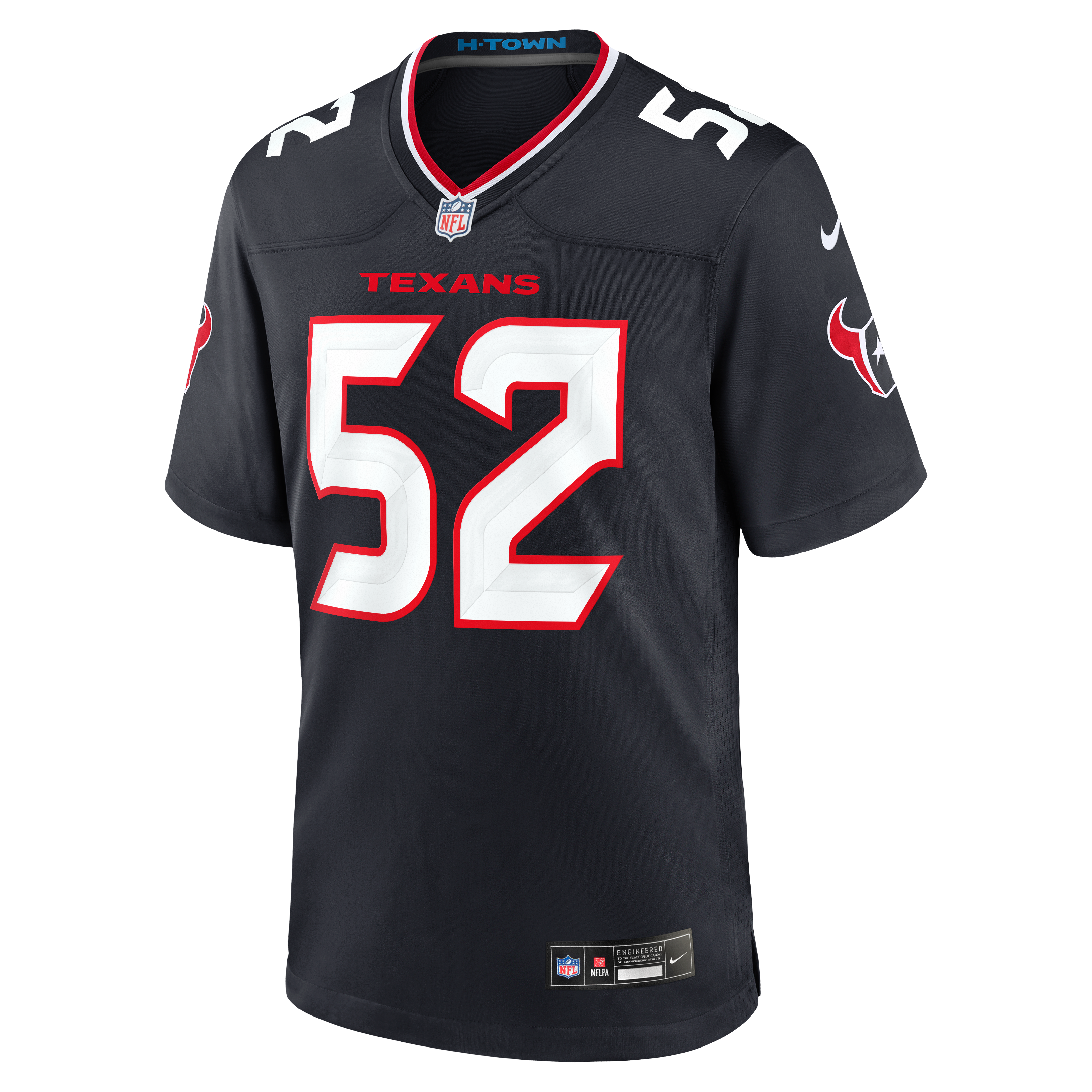 Xavier Thomas Houston Texans Game Jersey Navy NFL Football Fan Wear