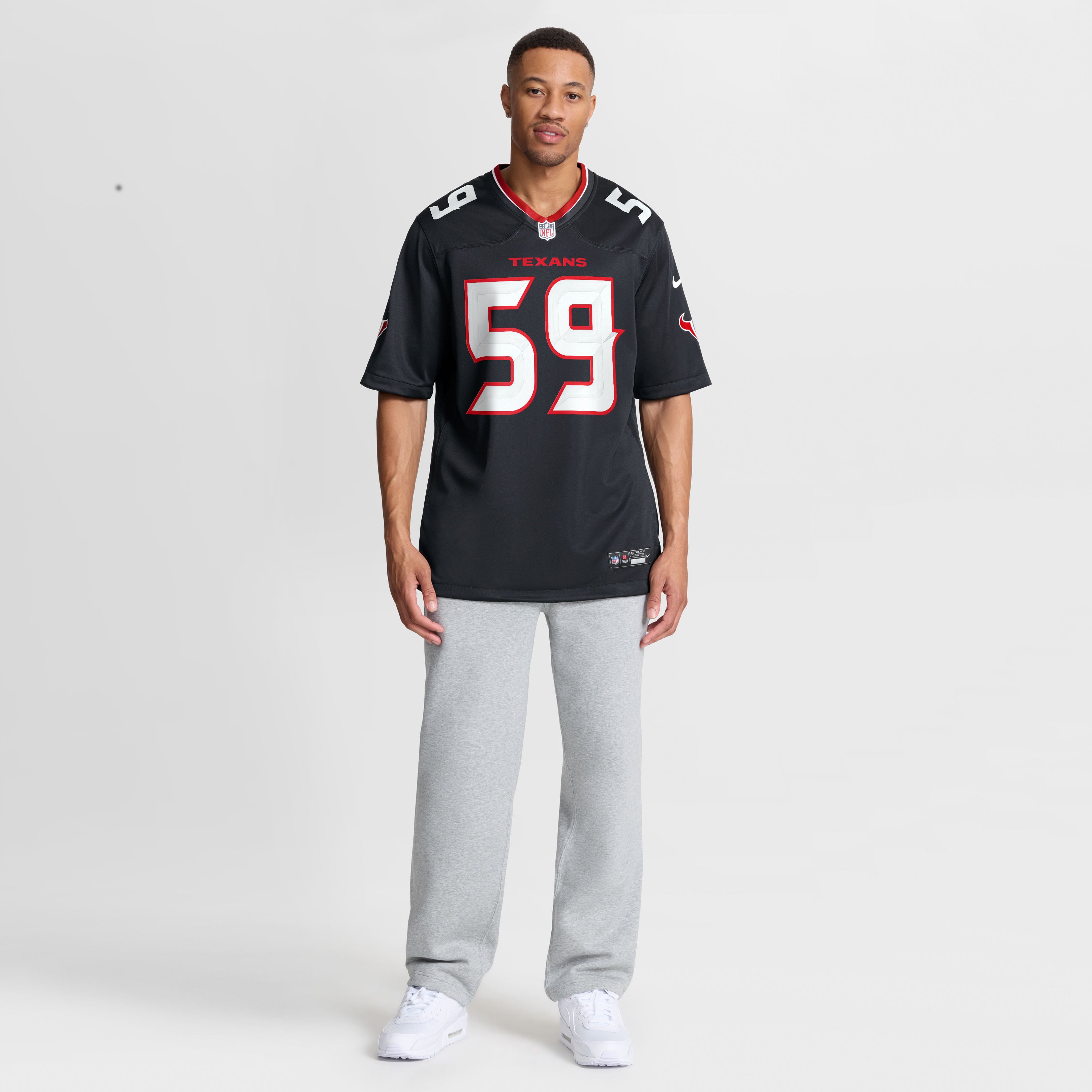 DeMeco Ryans Retired Houston Texans Game Jersey Navy NFL Football Fan Wear
