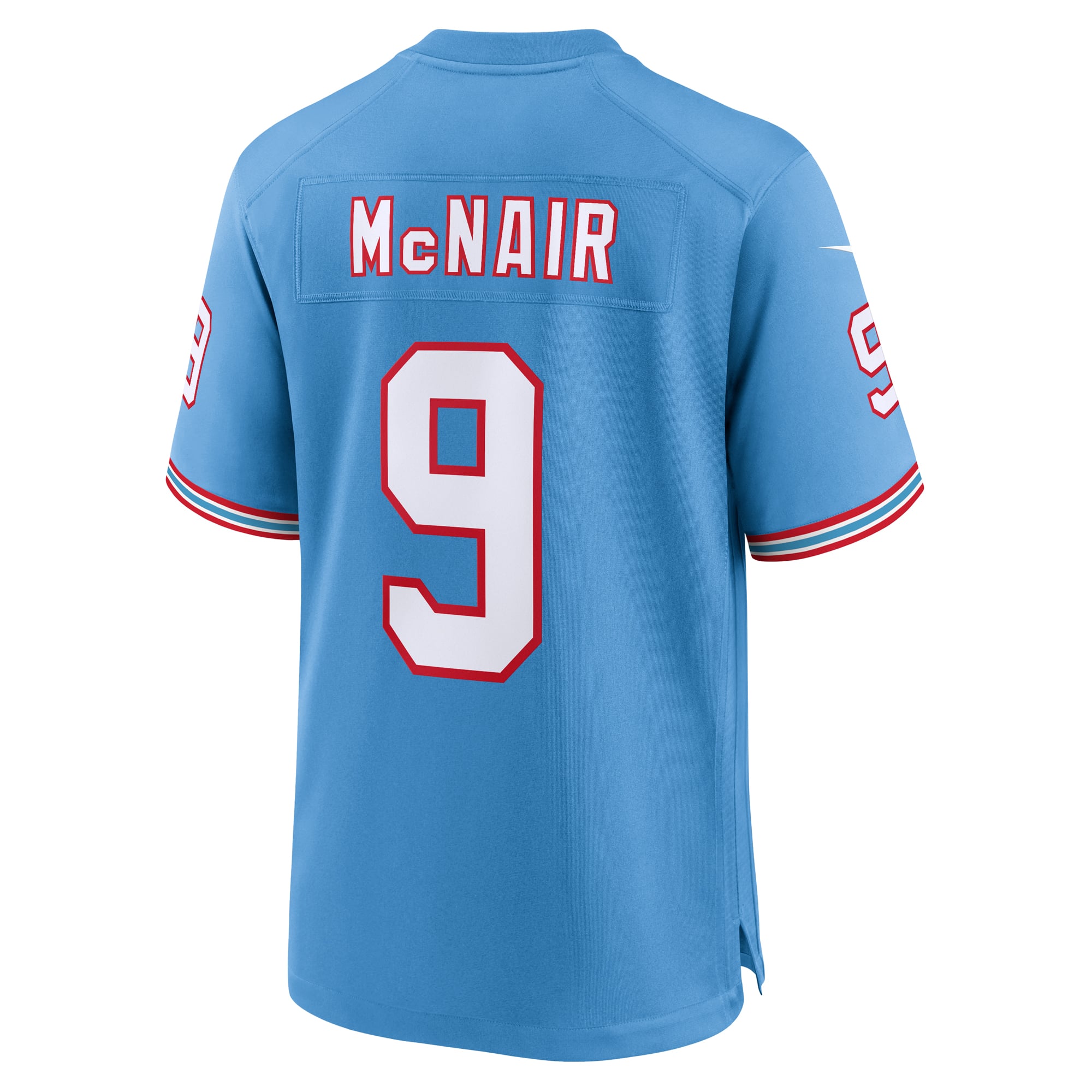 Steve McNair Retired Tennessee Titans Game Jersey Light Blue NFL Football Fan Wear Steve McNair Retired