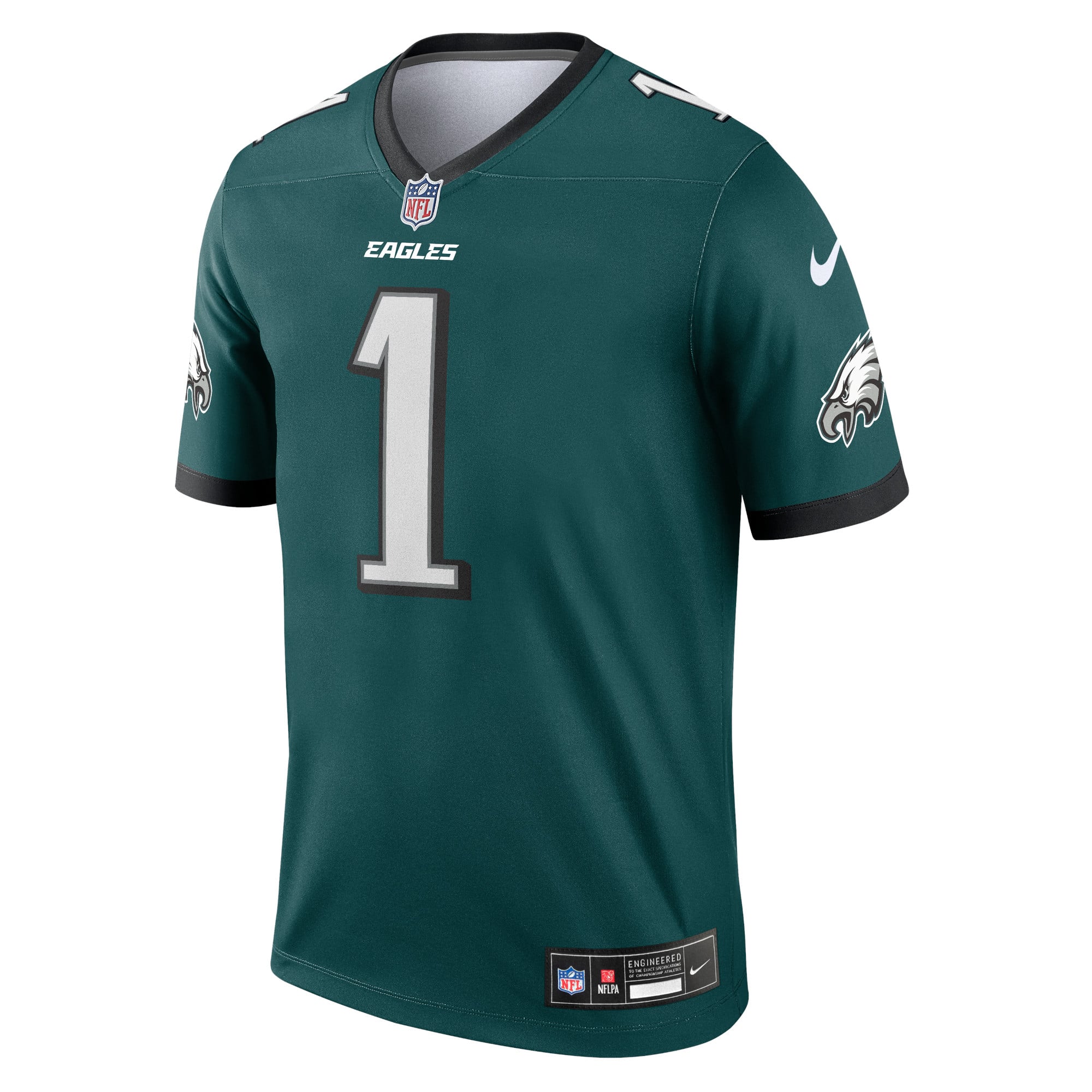 Jalen Hurts Performance Philadelphia Eagles Player Jersey Green NFL Football Fan Wear Jalen Hurts Performance