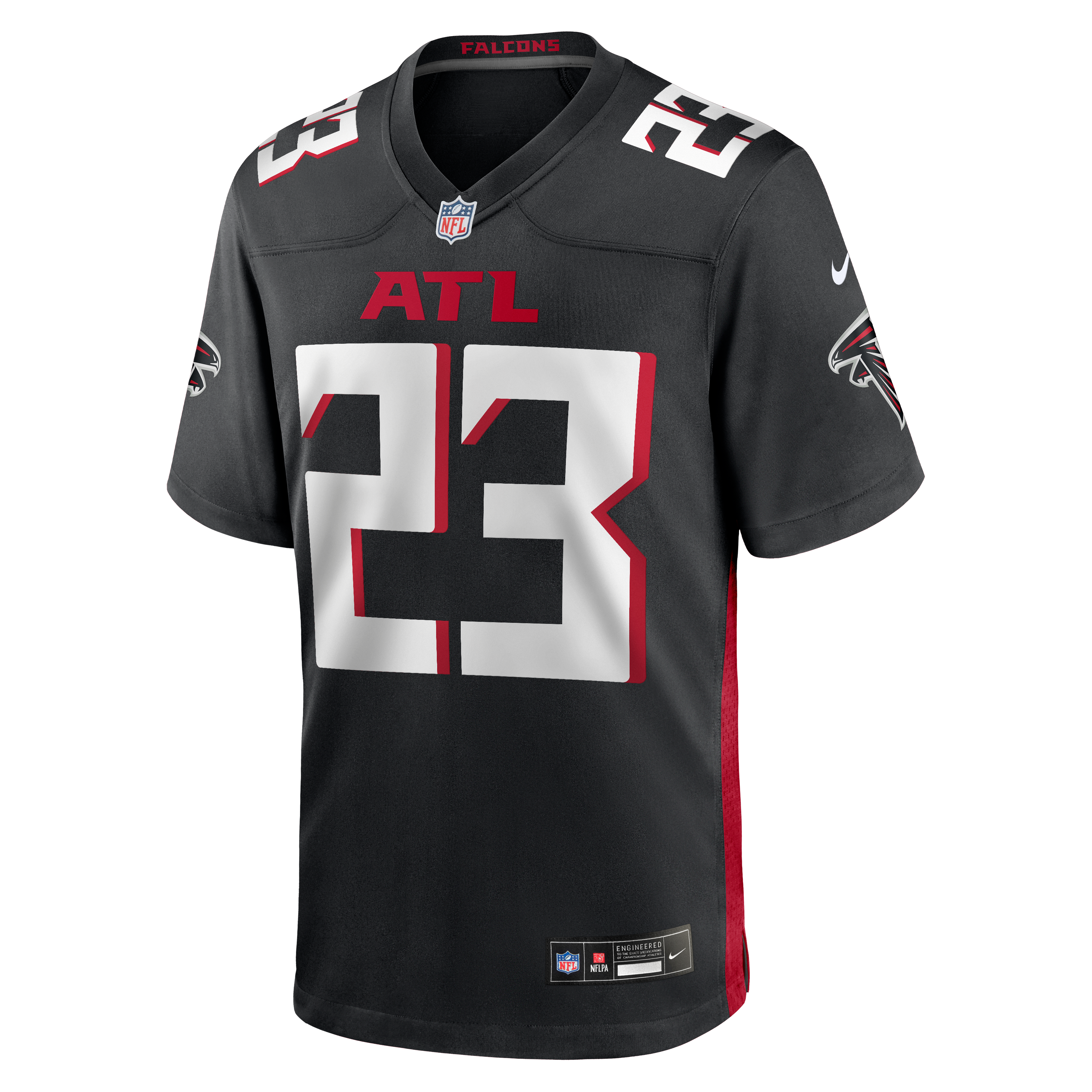 DeMarcco Hellams Atlanta Falcons Game Jersey Black NFL Football Fan Wear