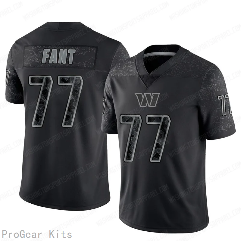 George Fant Washington Commanders Jersey No.77 Reflective NFL Football Fan Wear