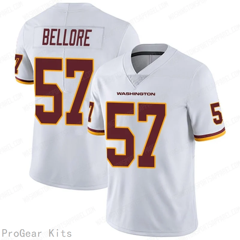 Nick Bellore Washington Commanders Jersey No.57 White NFL Football Fan Wear Nick Bellore