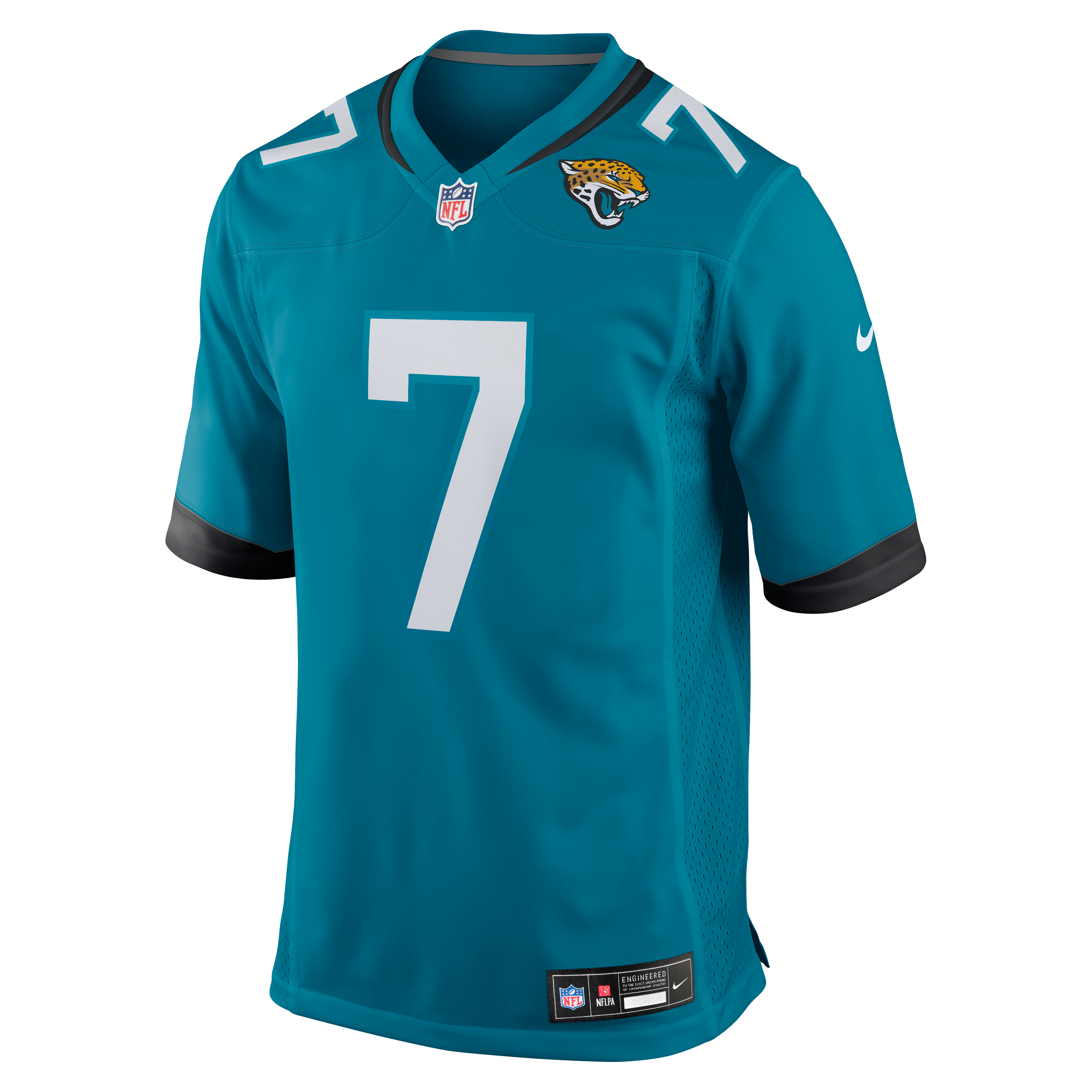 Byron Leftwich Retired Jacksonville Jaguars Game Jersey Teal NFL Football Fan Wear