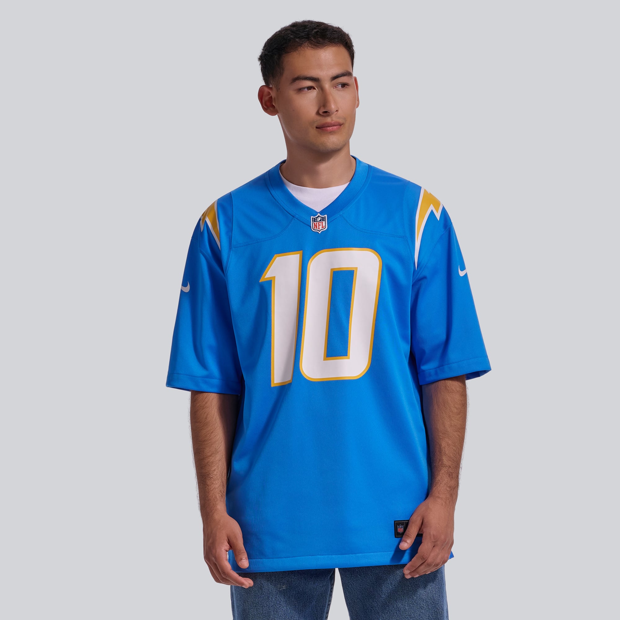 Justin Herbert Los Angeles Chargers Limited Jersey Olive NFL Football Fan Wear Justin Herbert