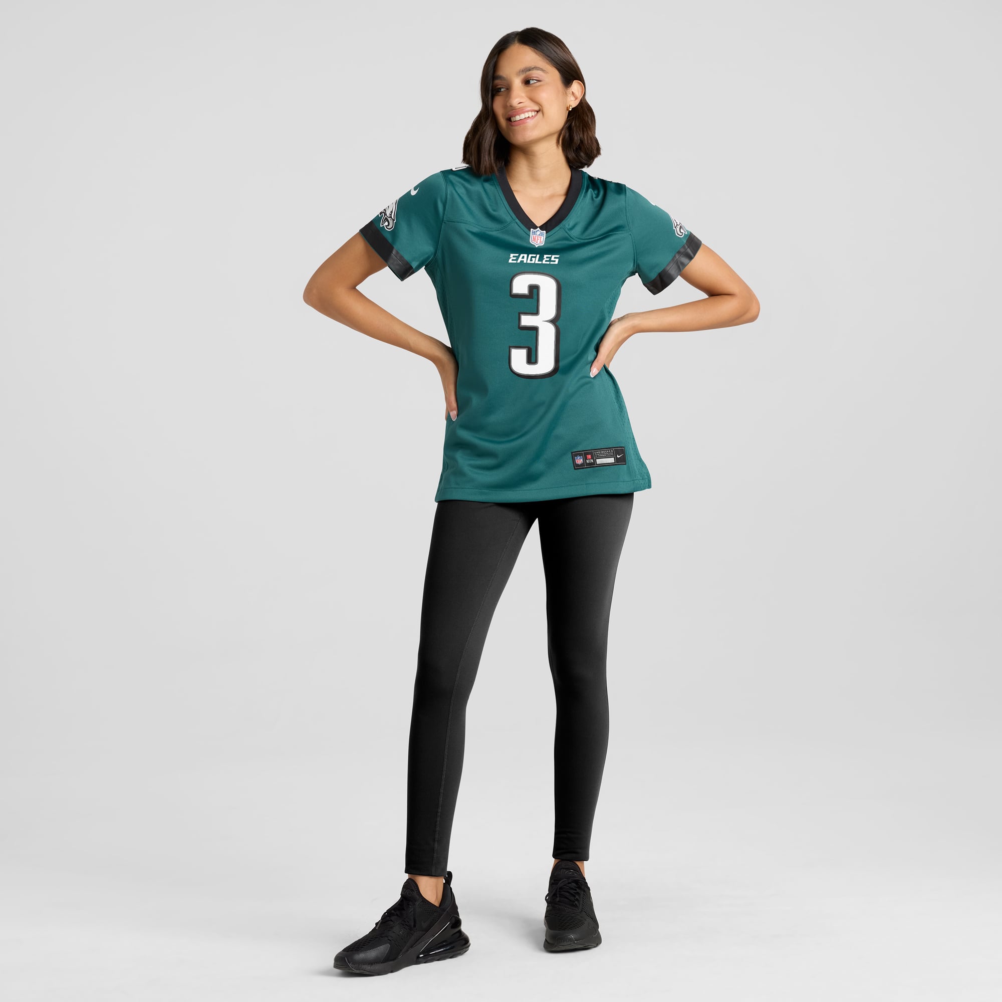 DeVonta Smith Philadelphia Eagles Game Jersey Midnight NFL Football Fan Wear