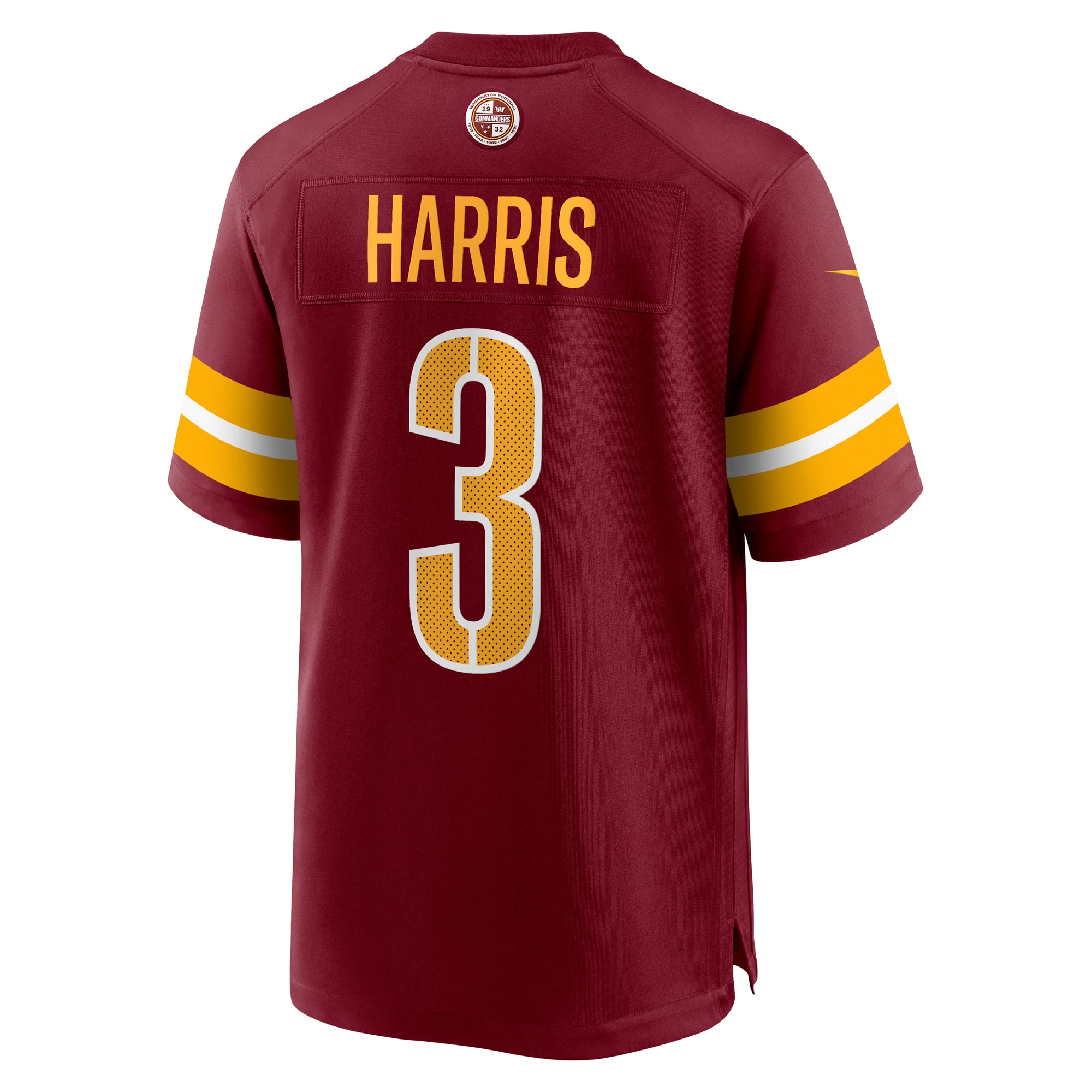 Will Harris Washington Commanders Game Jersey Burgundy NFL Football Fan Wear Will Harris
