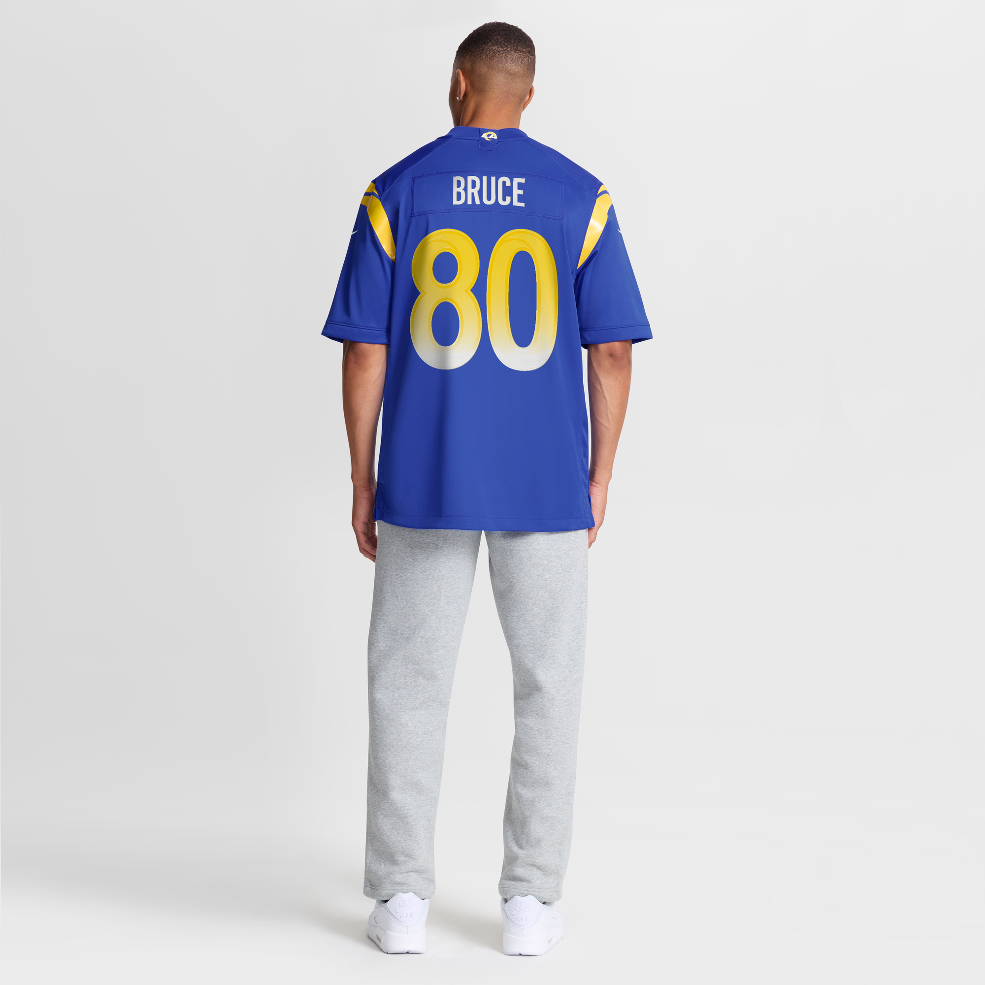 Retired Isaac Bruce Los Angeles Rams Player Jersey Royal NFL Football Fan Wear