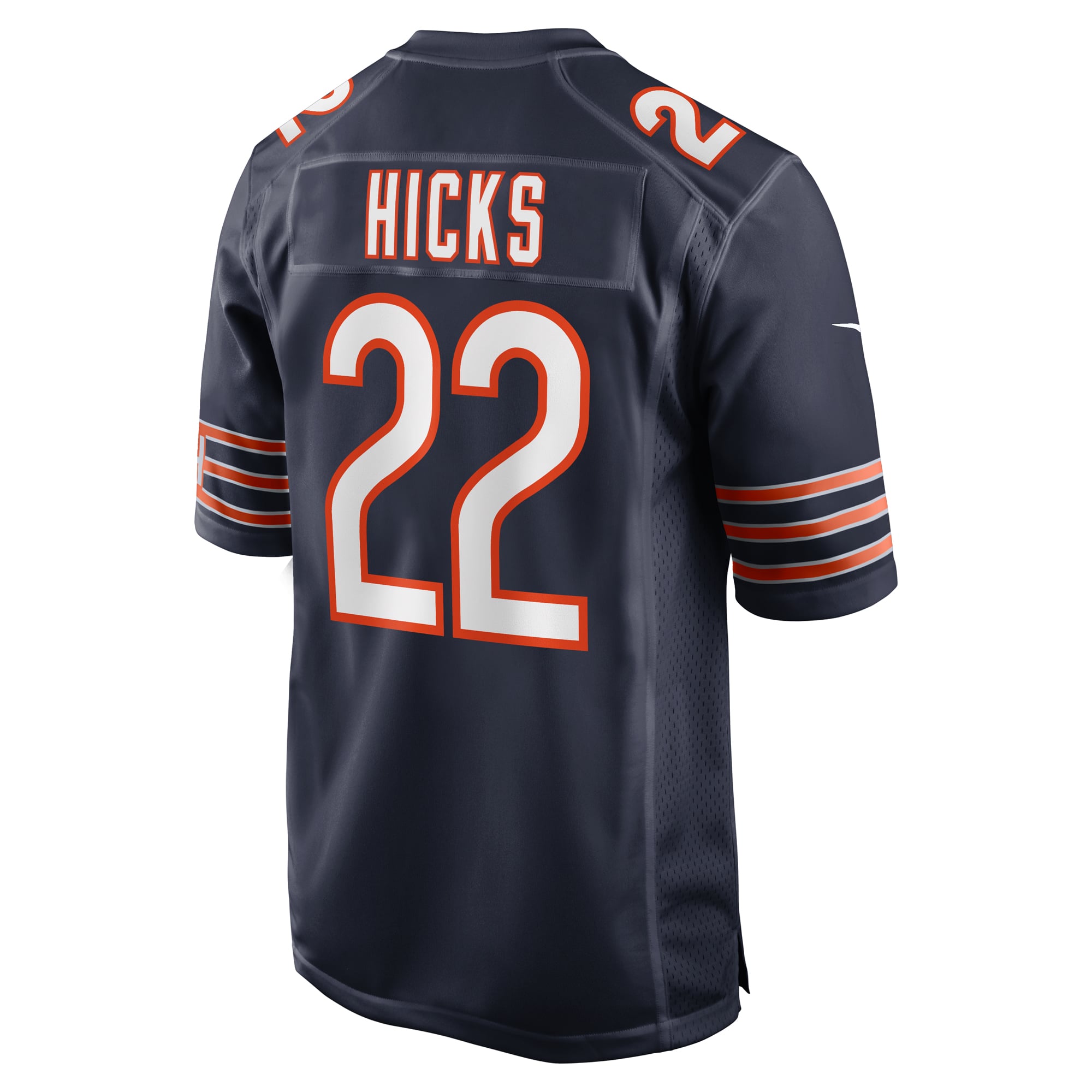 Elijah Hicks Chicago Bears Game Jersey Navy NFL Football Fan Wear