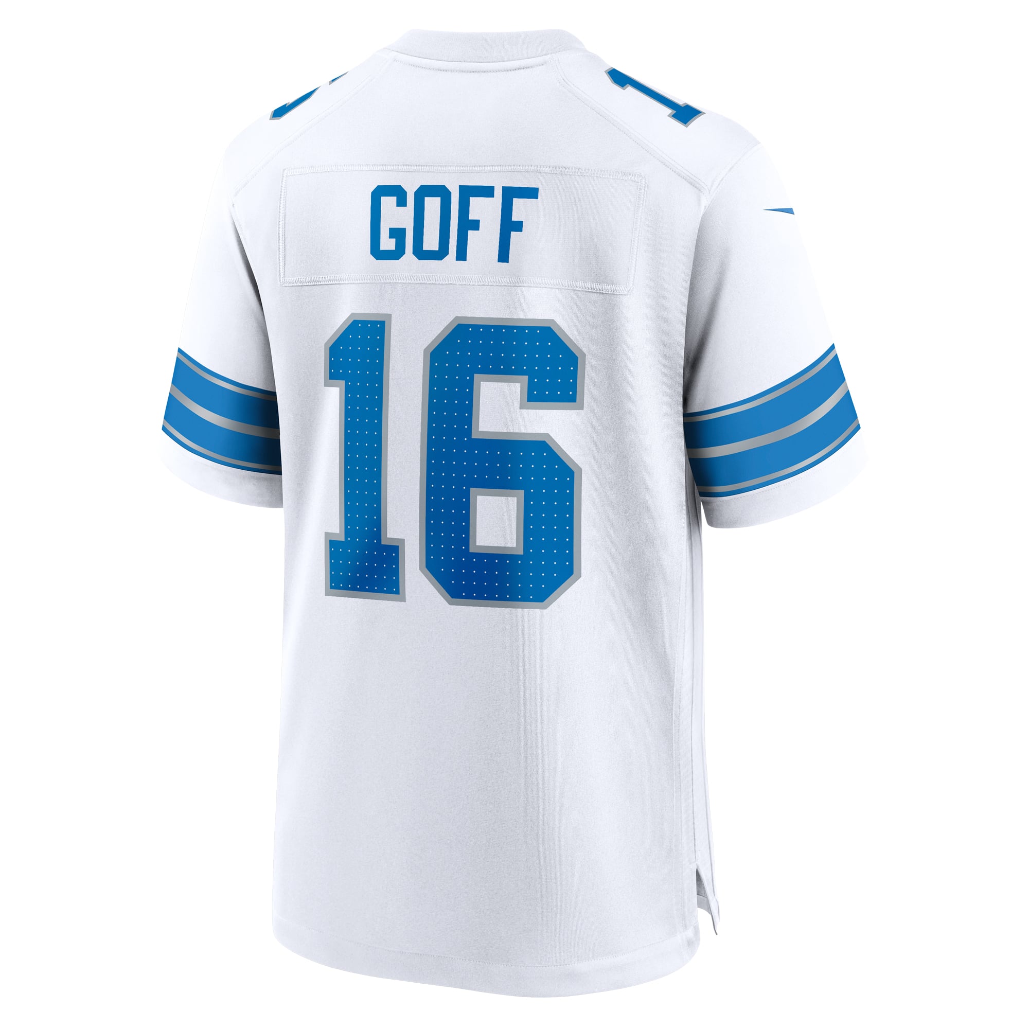 Jared Goff Detroit Lions Game Jersey White NFL Football Fan Wear