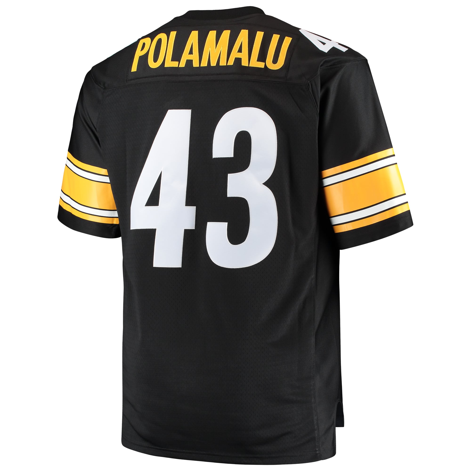 Troy Polamalu Big Pittsburgh Steelers Replica Jersey Black NFL Football Fan Wear