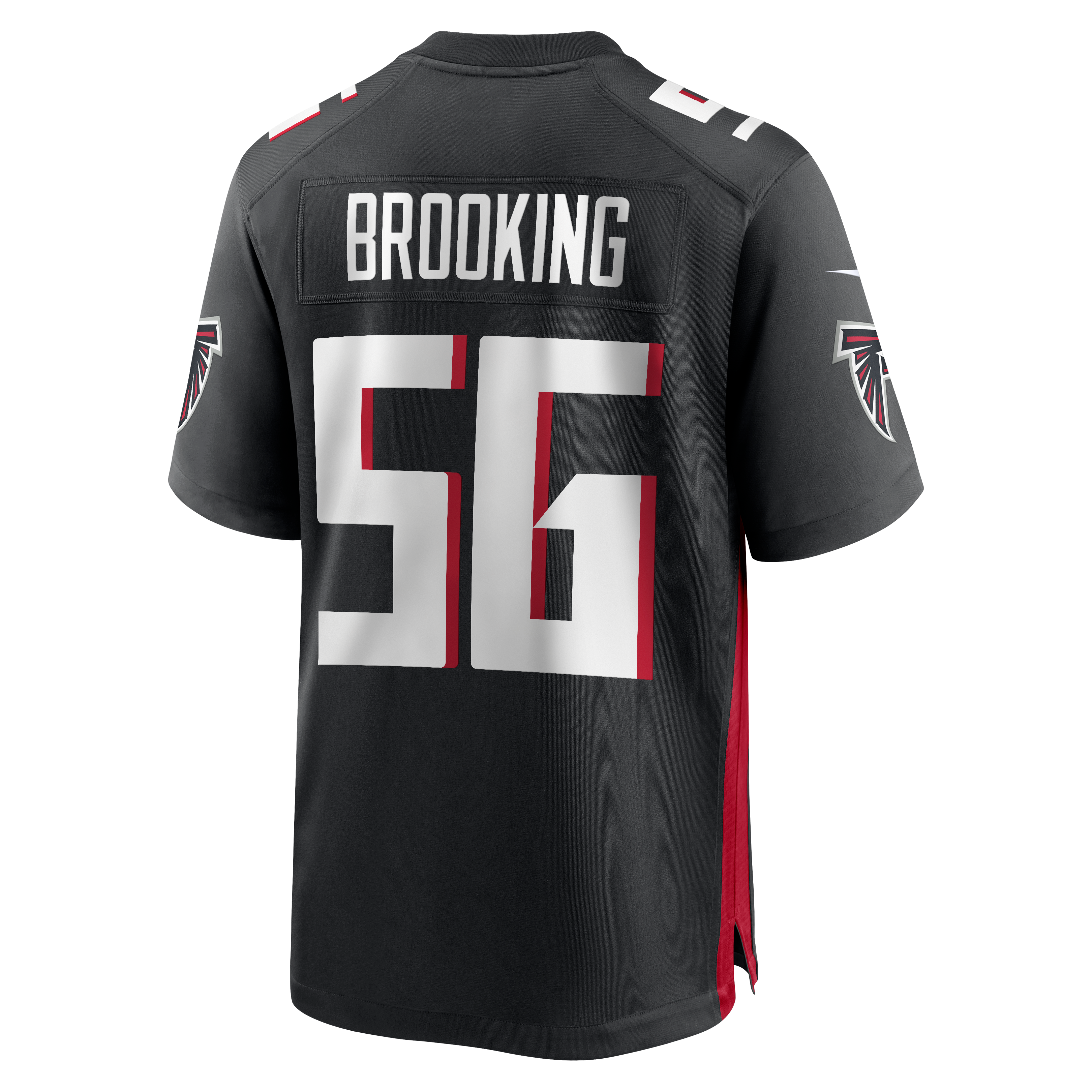 Keith Brooking Retired Atlanta Falcons Player Jersey Black NFL Football Fan Wear