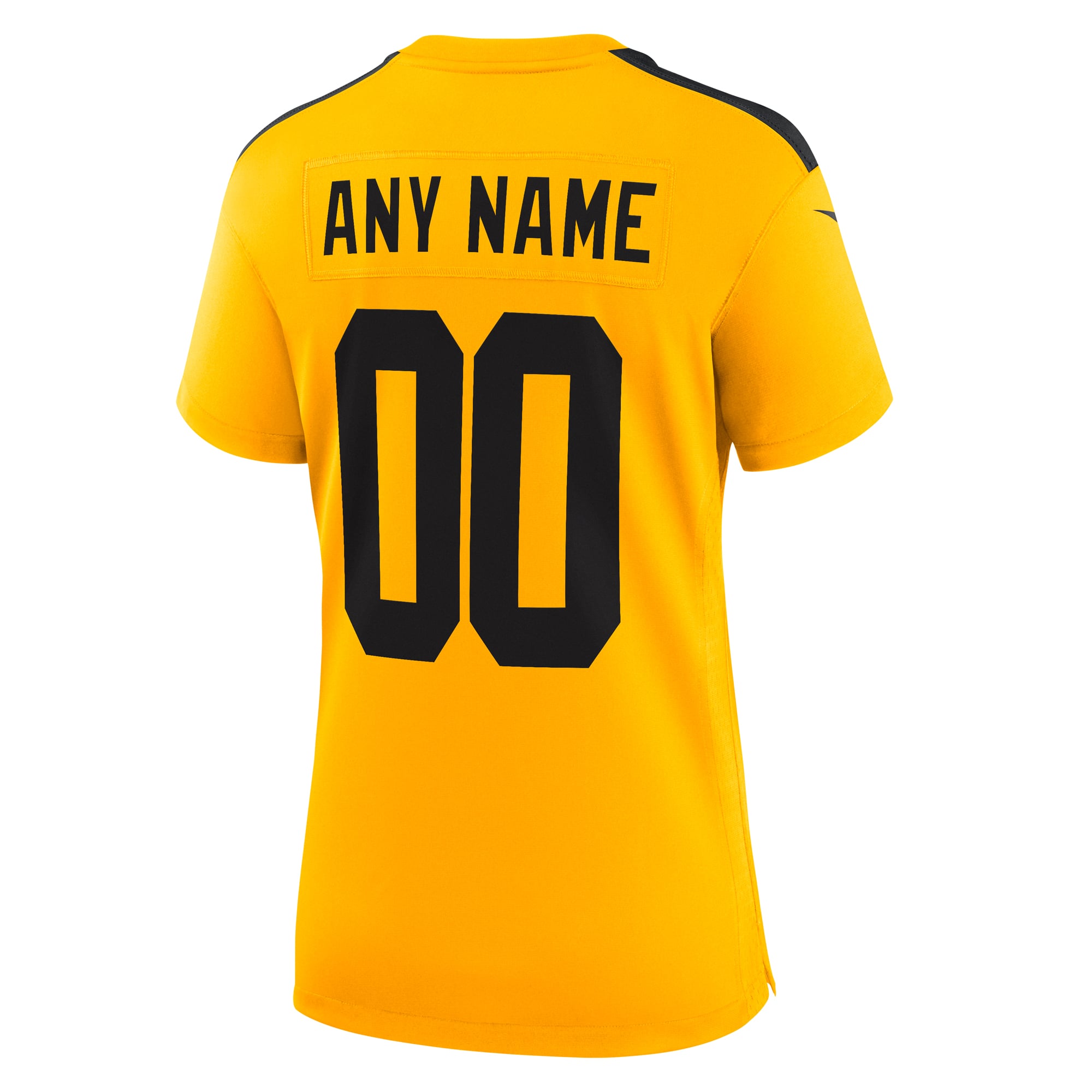 Pittsburgh Steelers Alternate Jersey Gold NFL Football Fan Wear Custom Number