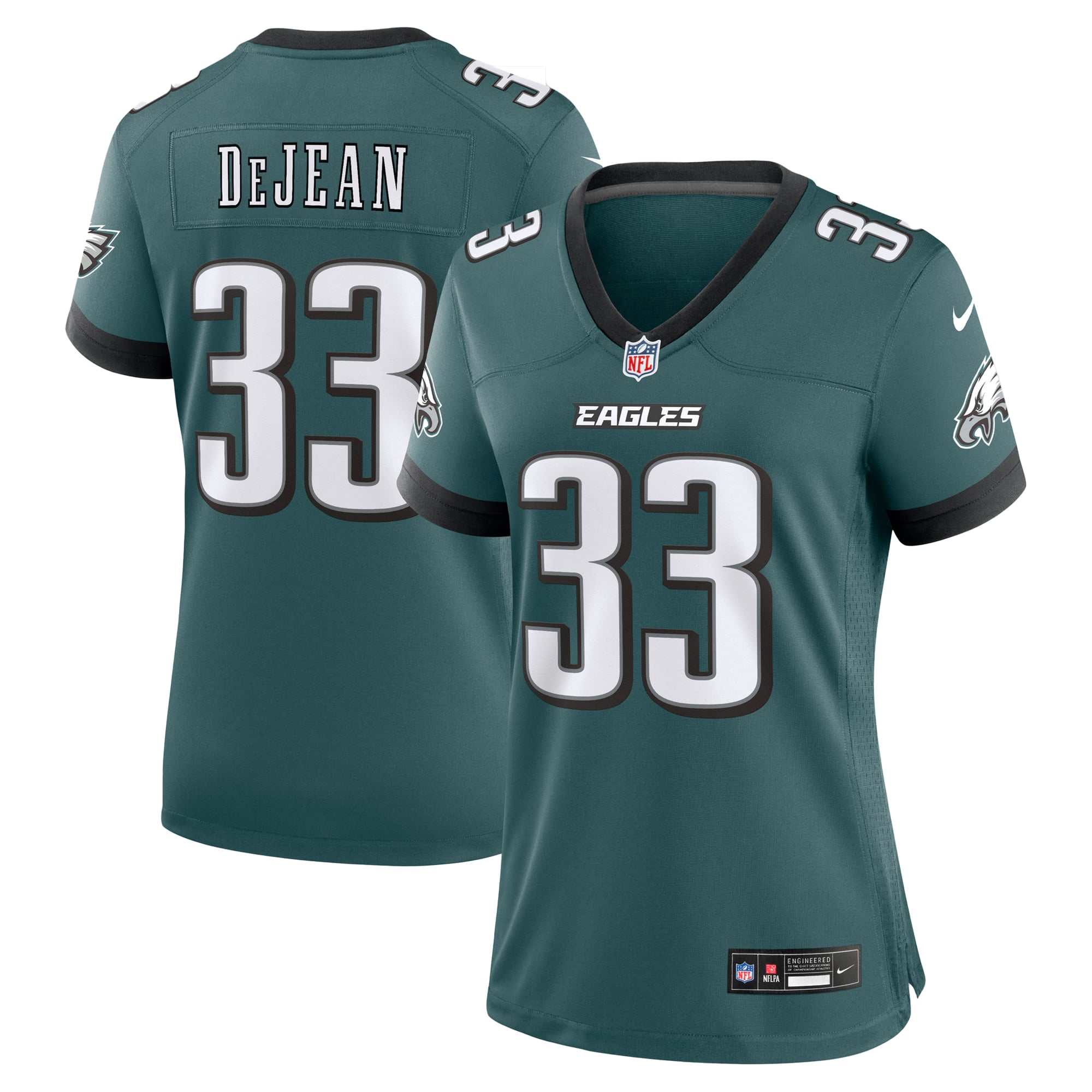 Cooper DeJean Philadelphia Eagles Game Jersey Midnight NFL Football Fan Wear Cooper DeJean