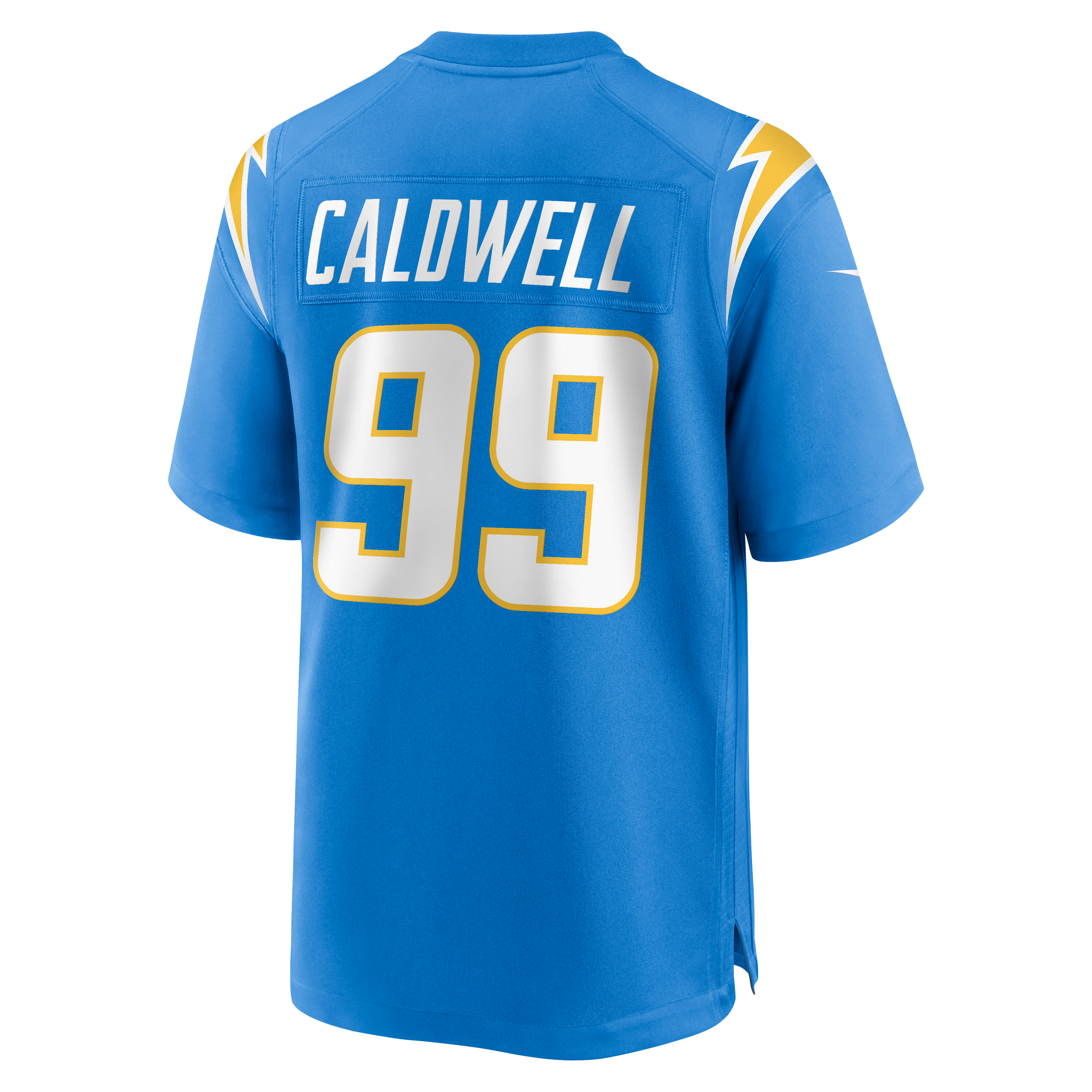 Jamaree Caldwell Los Angeles Chargers Game Jersey Powder Blue NFL Football Fan Wear