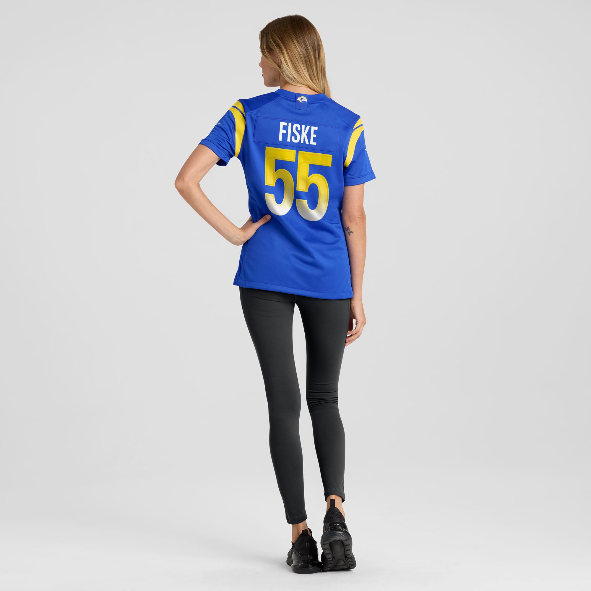 Braden Fiske Los Angeles Rams Game Jersey Royal NFL Football Fan Wear