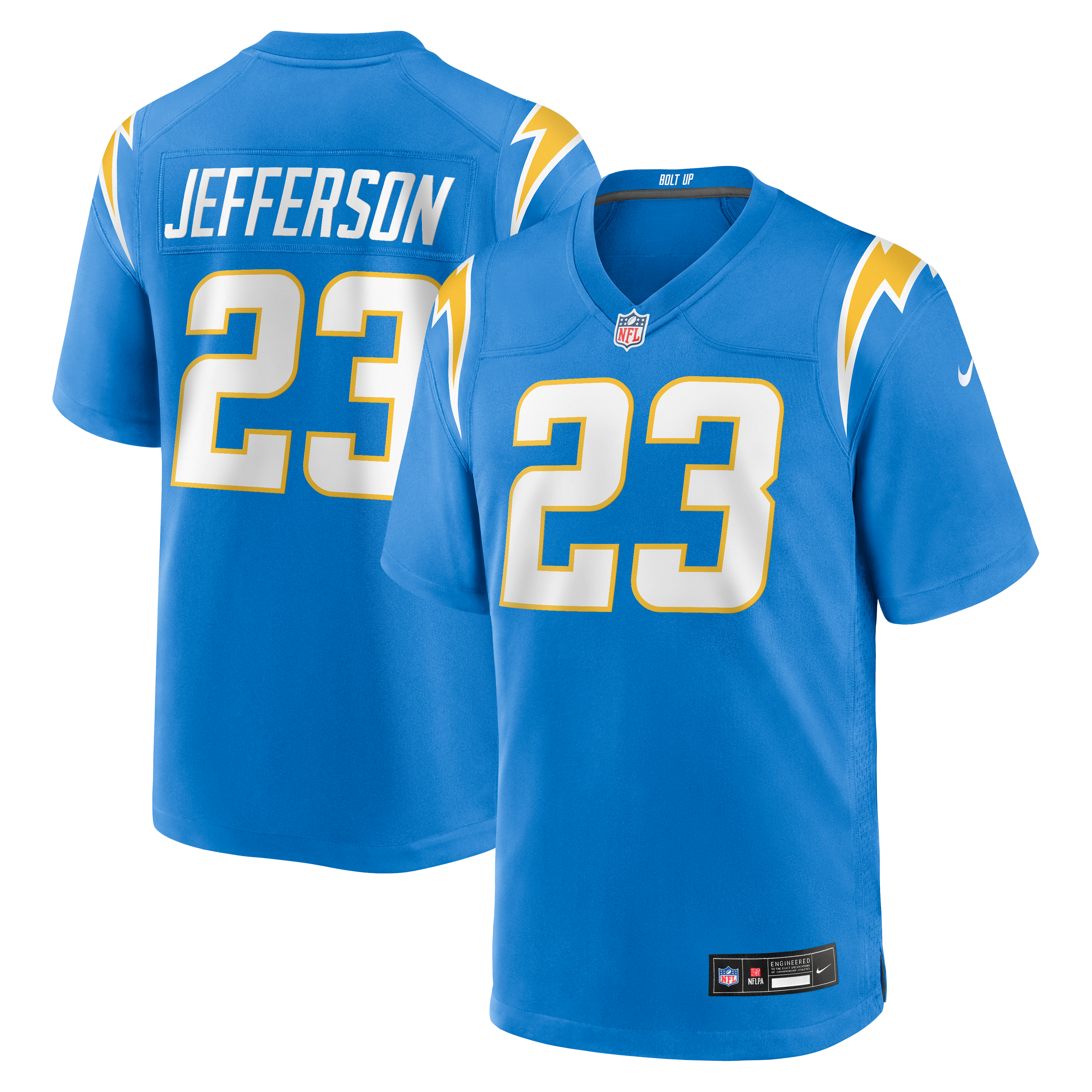 Tony Jefferson Los Angeles Chargers Game Jersey Powder Blue NFL Football Fan Wear