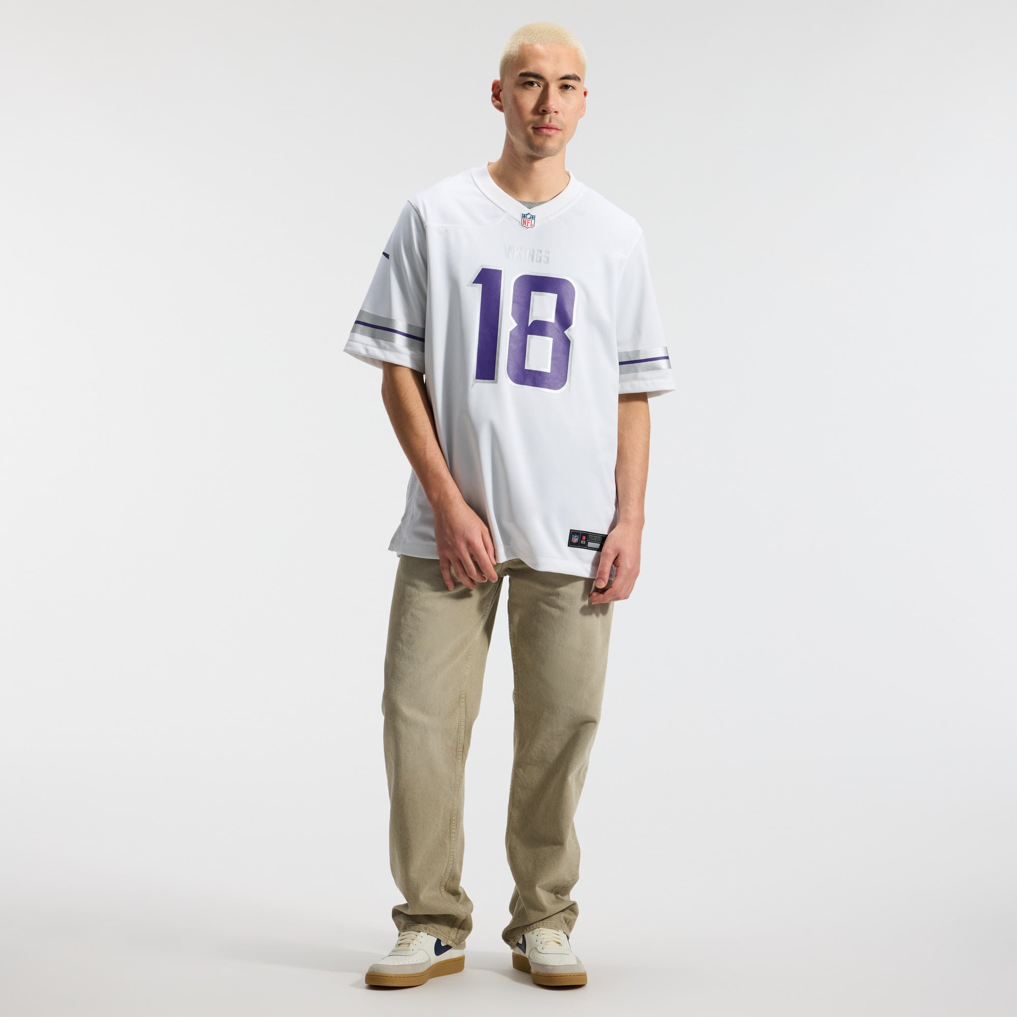 Retired Justin Jefferson Minnesota Vikings Alternate Jersey White NFL Football Fan Wear