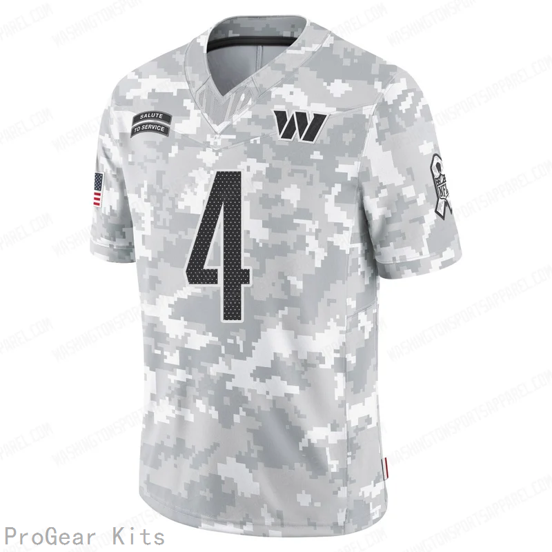 Frankie Luvu Washington Commanders Jersey No.4 Camo NFL Football Fan Wear Frankie Luvu
