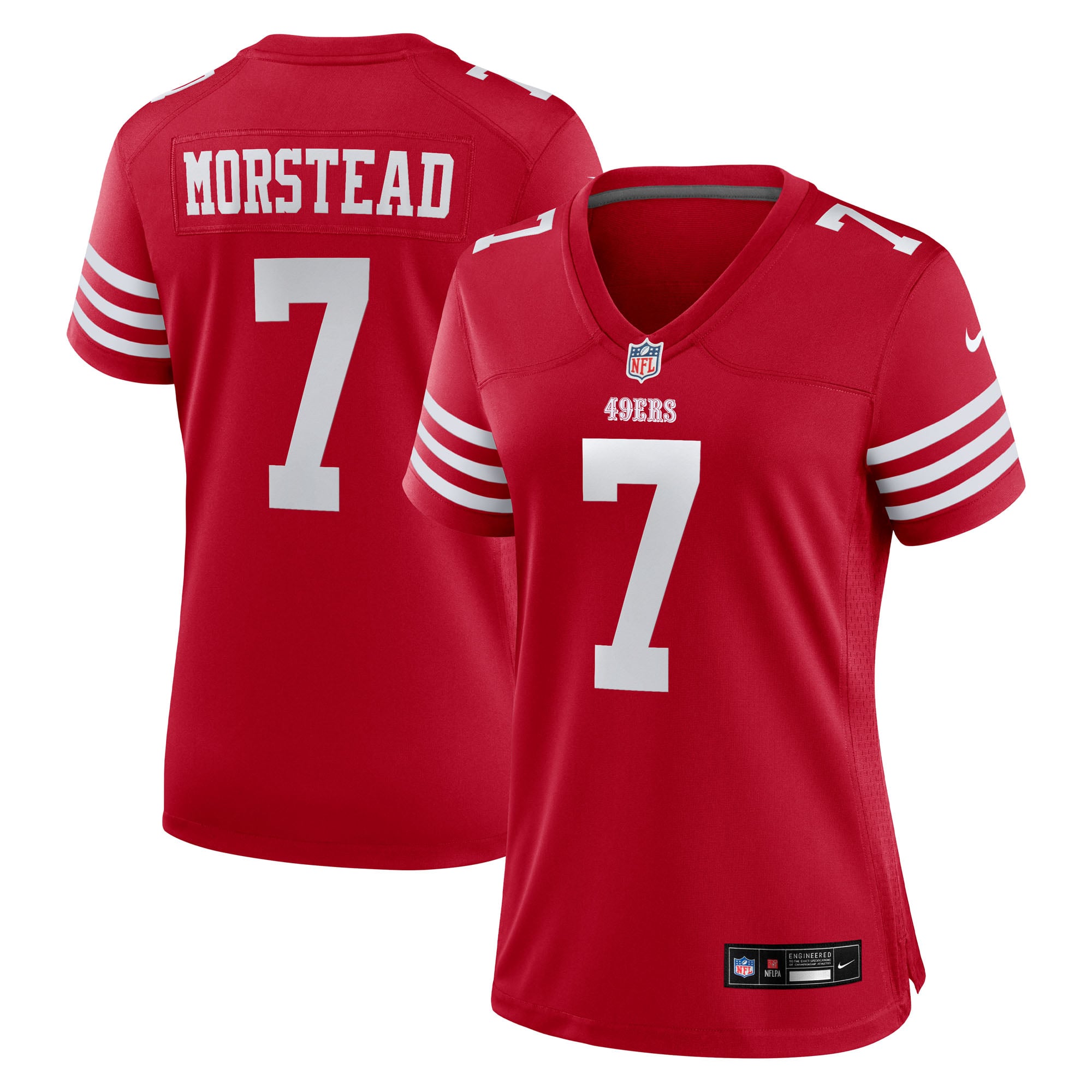 Thomas Morstead San Francisco 49ers Game Jersey Scarlet NFL Football Fan Wear
