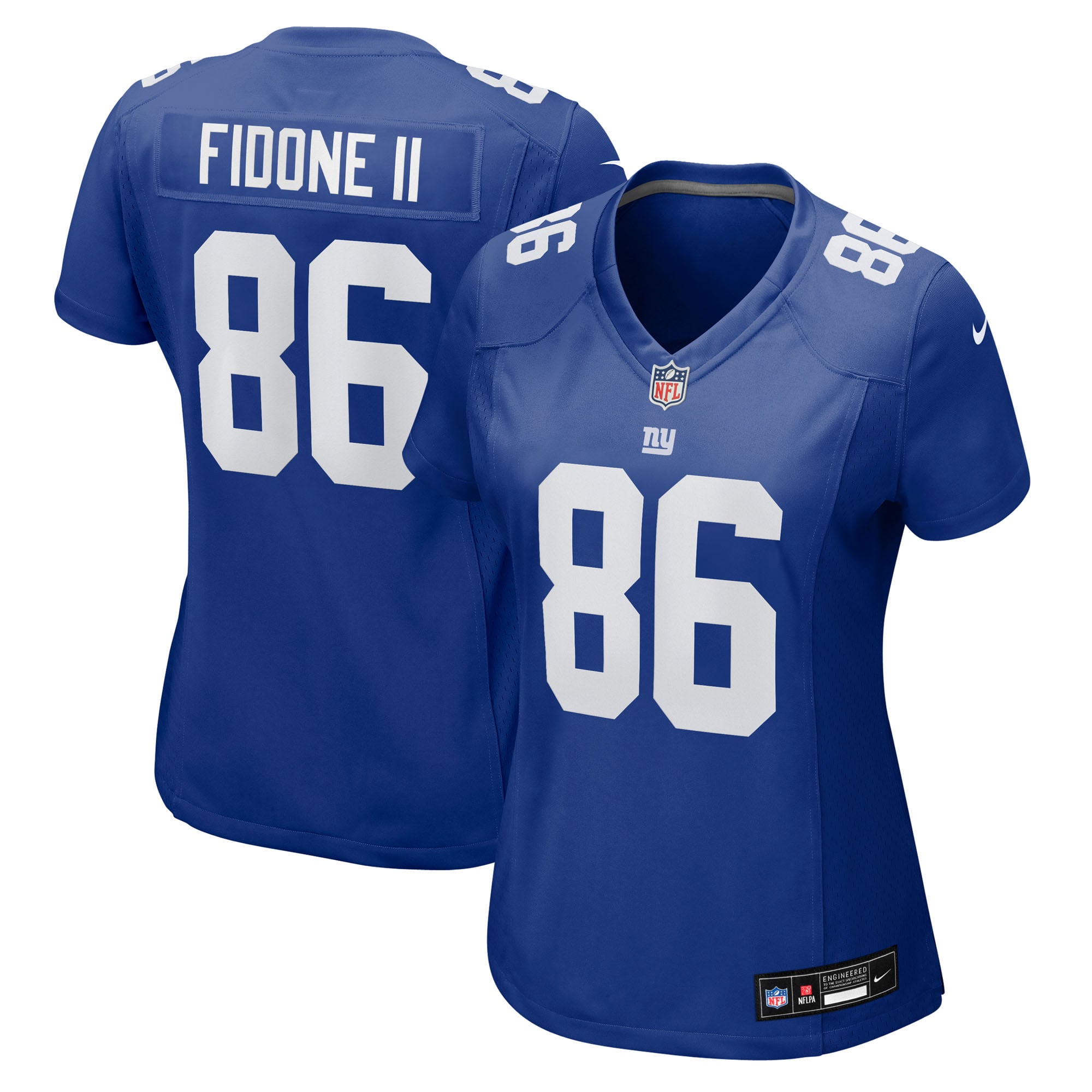 Thomas Fidone New York Giants Game Jersey Royal NFL Football Fan Wear