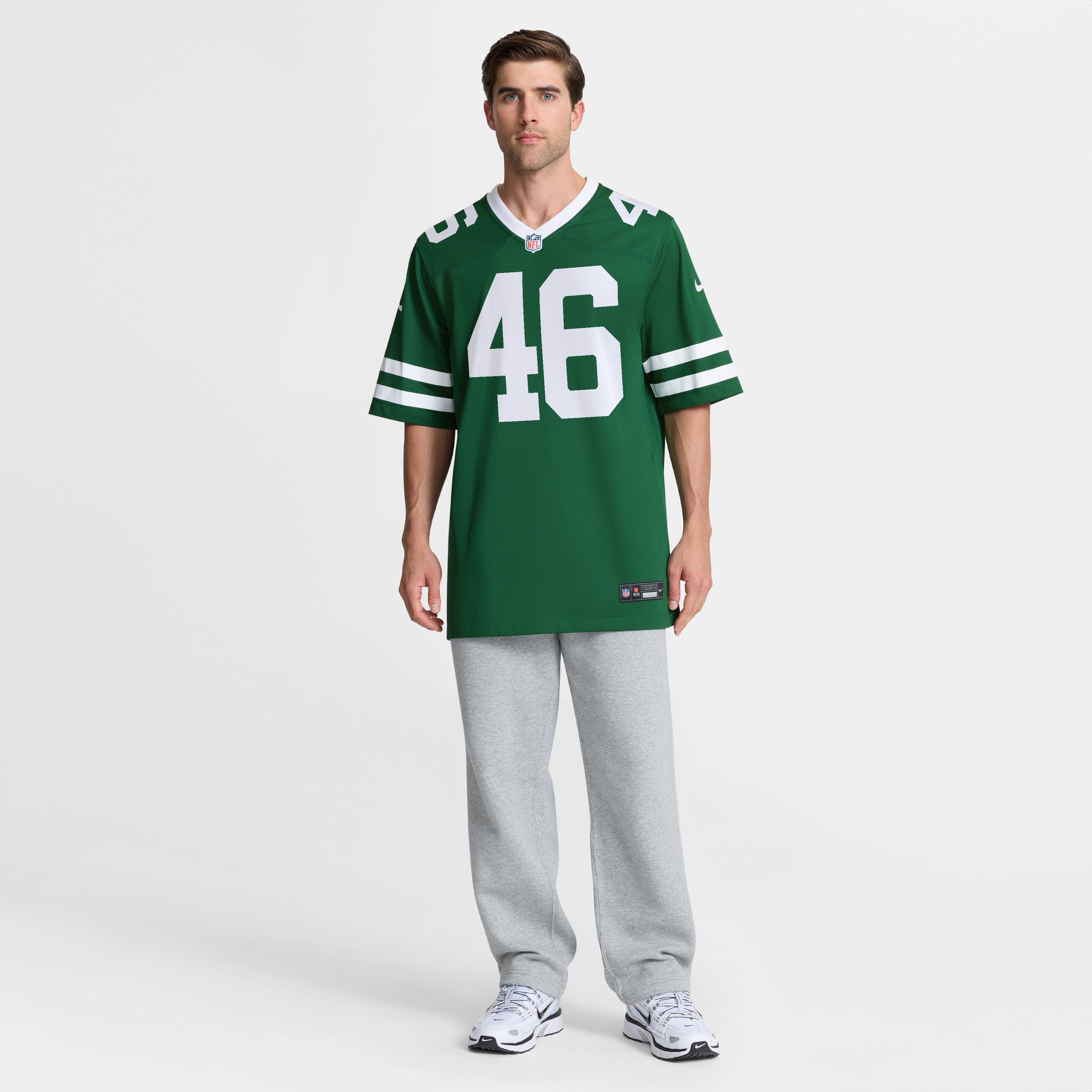 Joseph Ossai New York Jets Game Jersey Green NFL Football Fan Wear