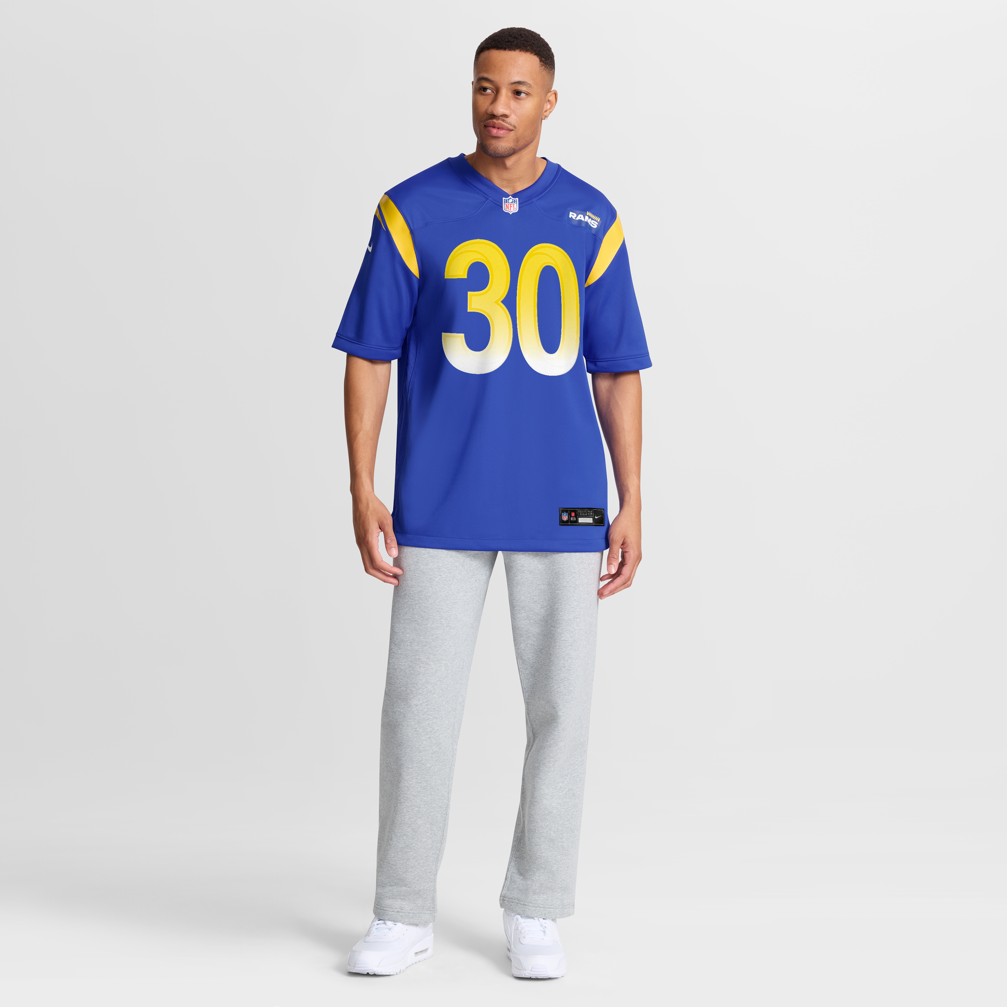 Josh Wallace Los Angeles Rams Game Jersey Royal NFL Football Fan Wear
