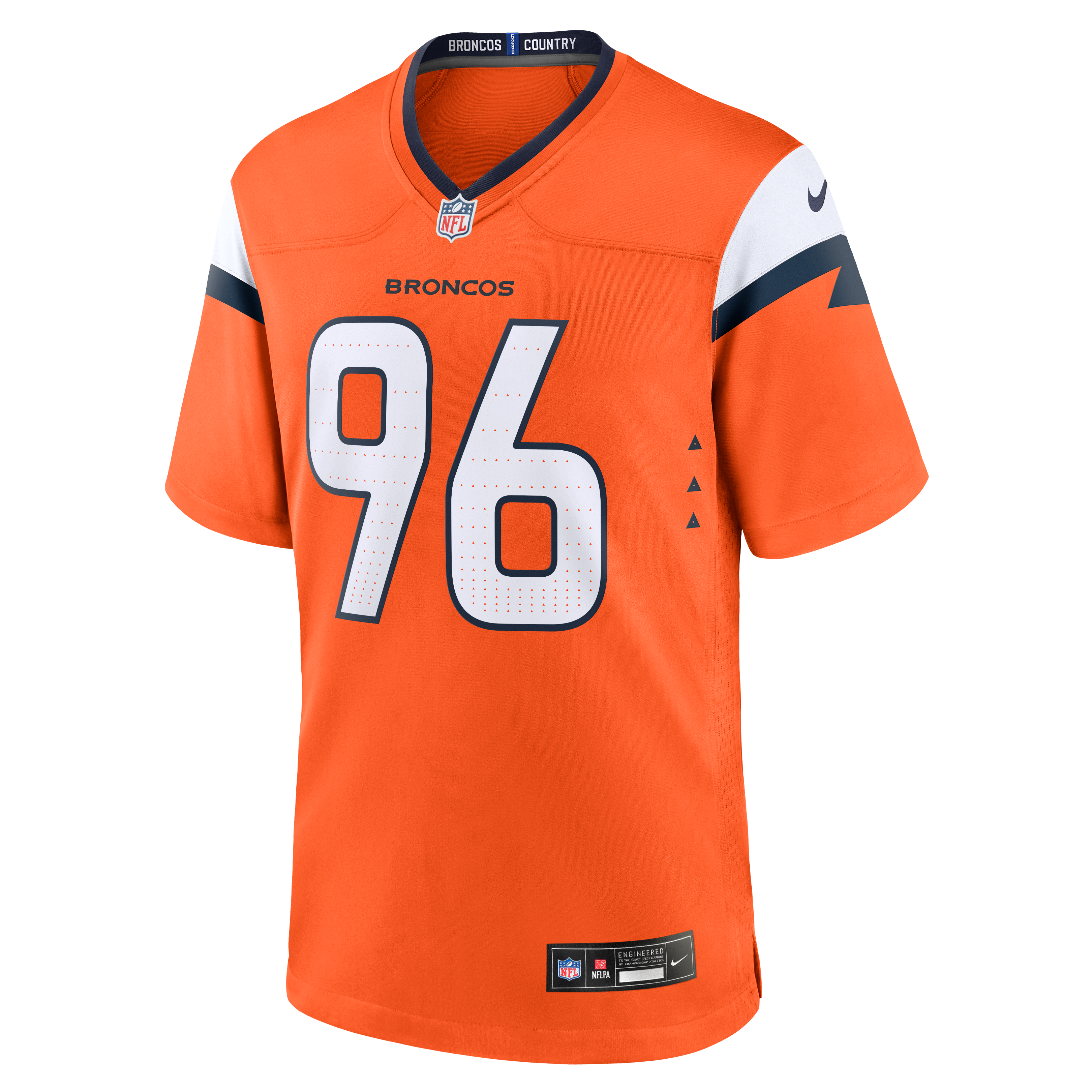 Eyioma Uwazurike Denver Broncos Game Jersey Orange NFL Football Fan Wear Eyioma Uwazurike
