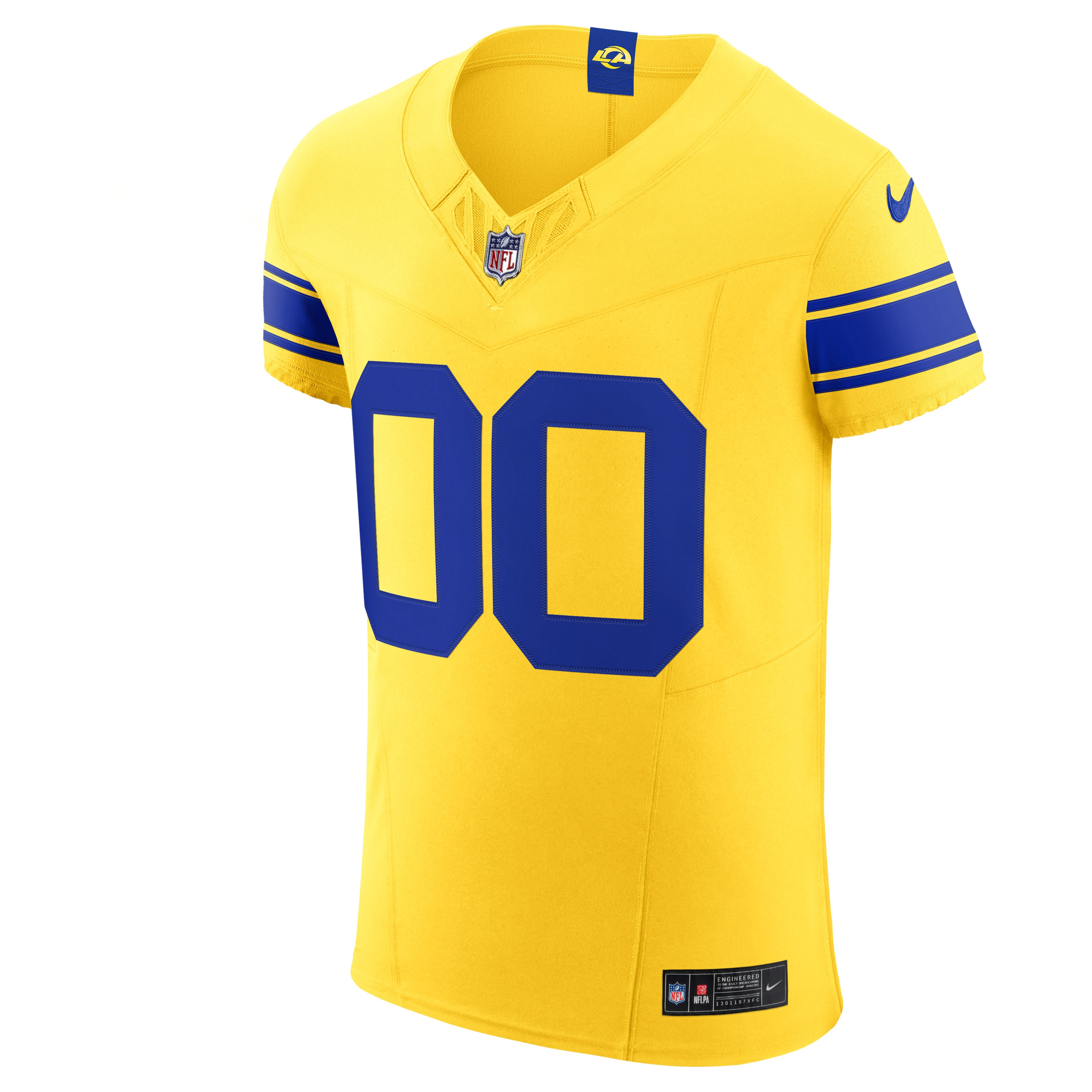 Sol Los Angeles Rams Custom Jersey NFL Football Fan Wear Custom Number