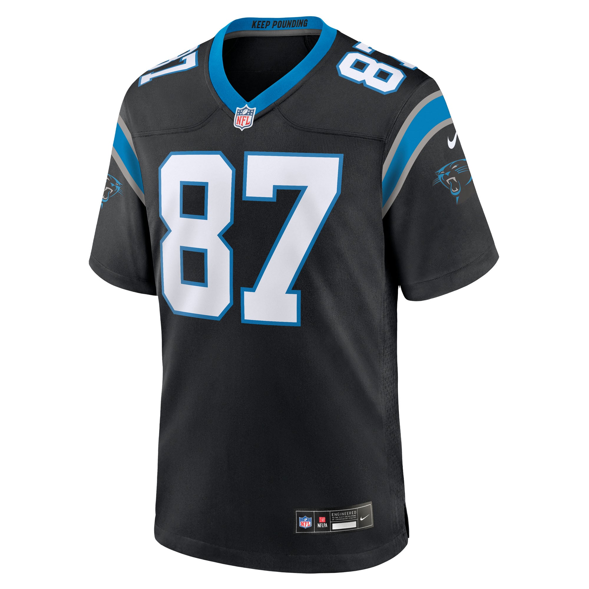 Brycen Tremayne Carolina Panthers Game Jersey Black NFL Football Fan Wear