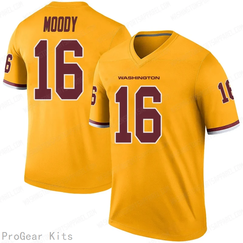 Jake Moody Rush Washington Commanders Jersey No.16 Gold NFL Football Fan Wear