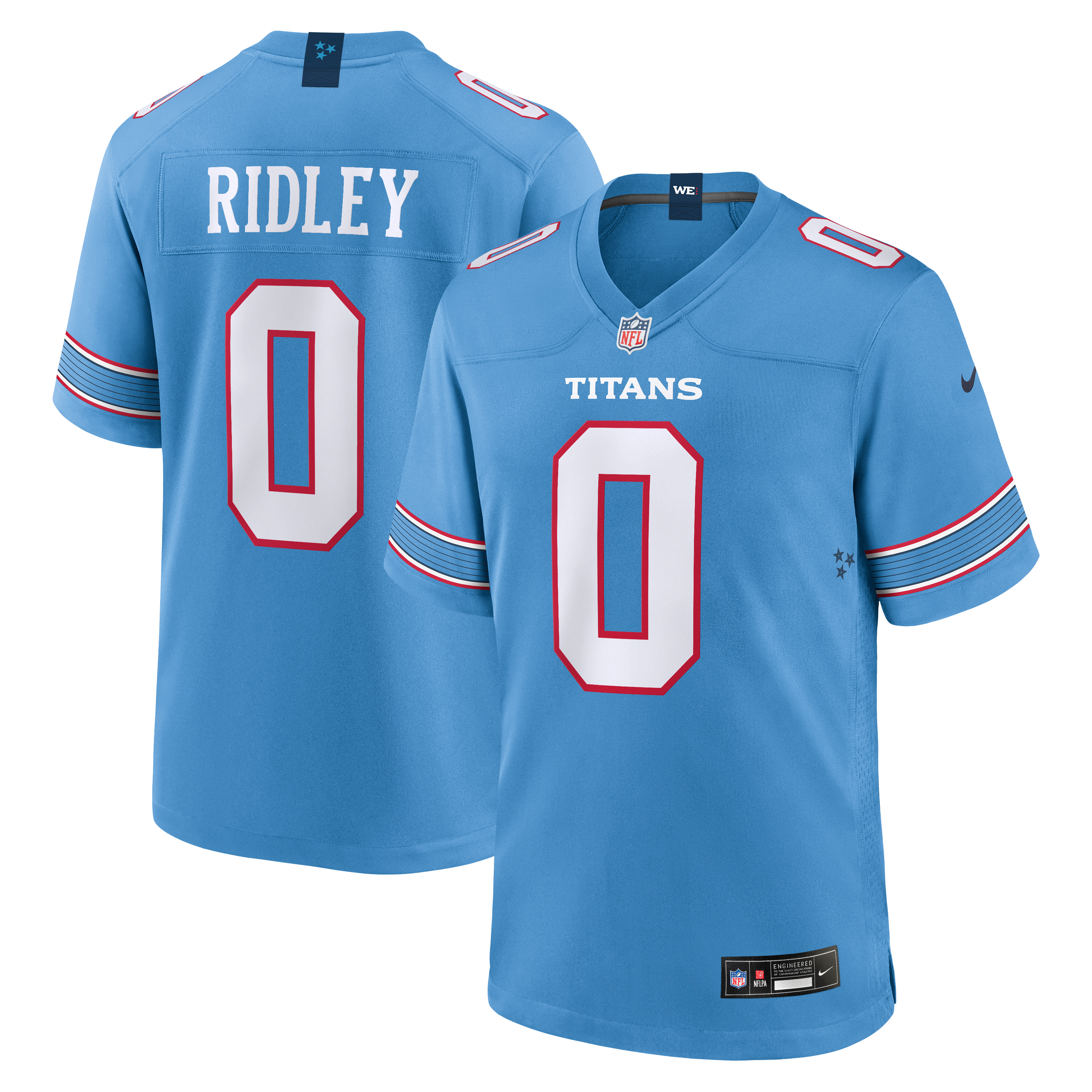 Calvin Ridley Tennessee Titans Game Jersey Light Blue NFL Football Fan Wear