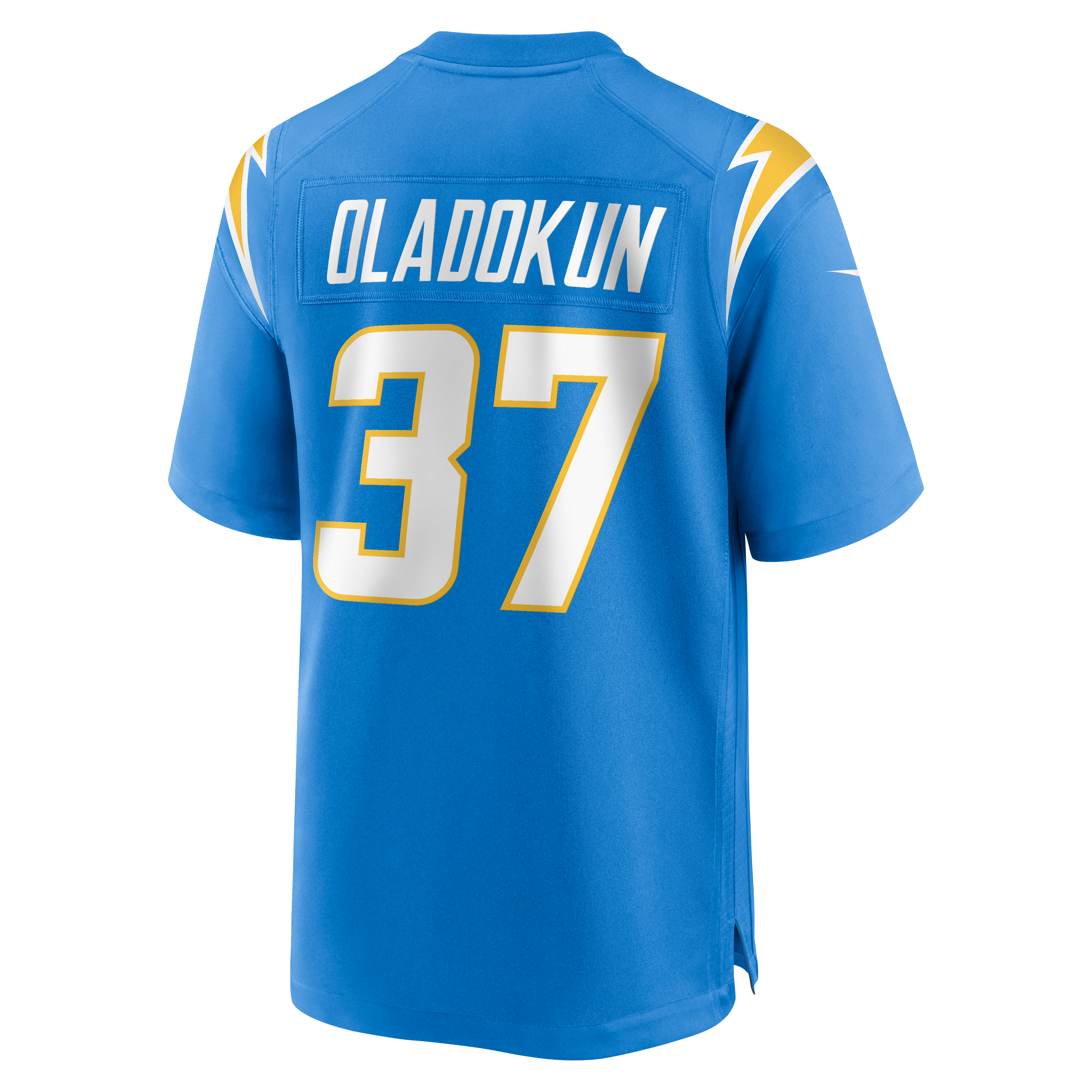 Jordan Oladokun Los Angeles Chargers Game Jersey Powder Blue NFL Football Fan Wear