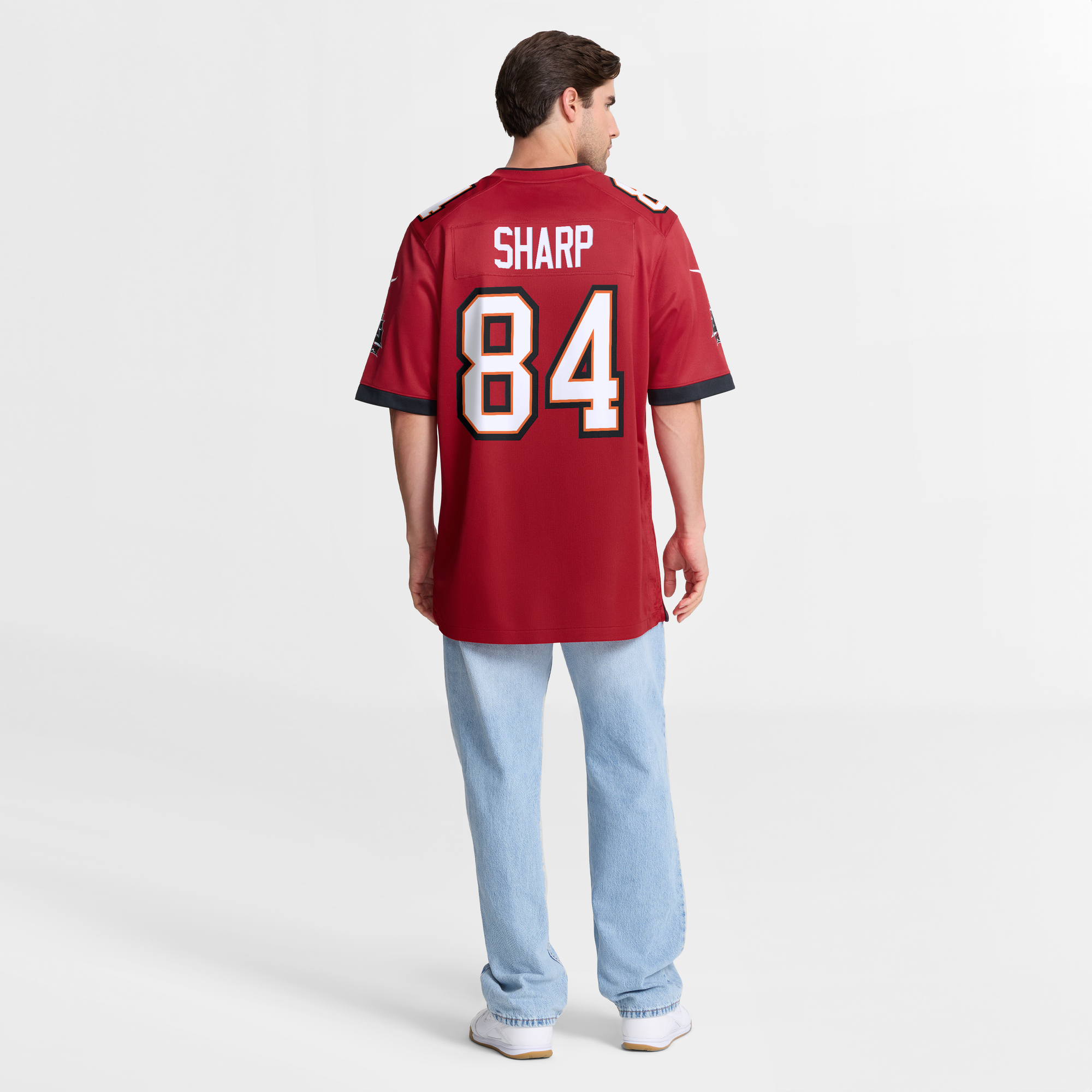 Bauer Sharp Tampa Bay Buccaneers Game Jersey Red NFL Football Fan Wear Bauer Sharp