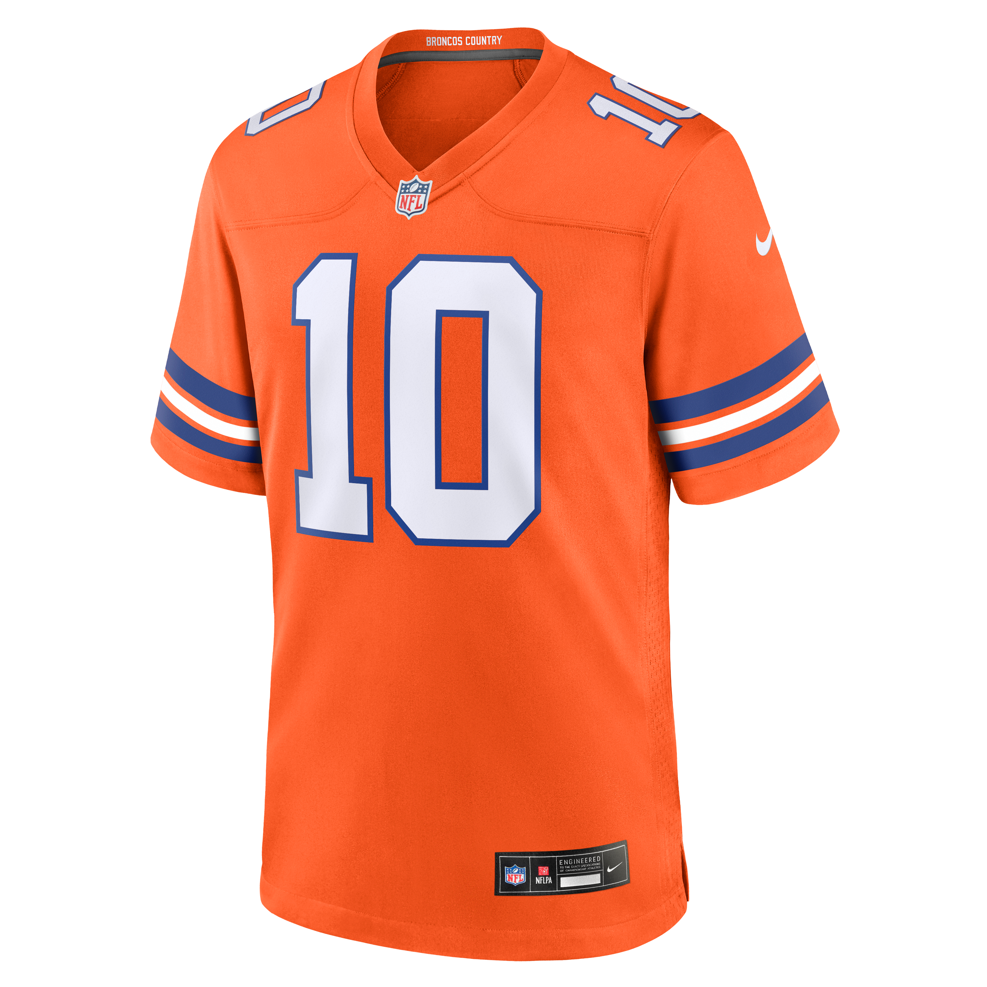 Bo Nix Denver Broncos Game Jersey Orange NFL Football Fan Wear Bo Nix